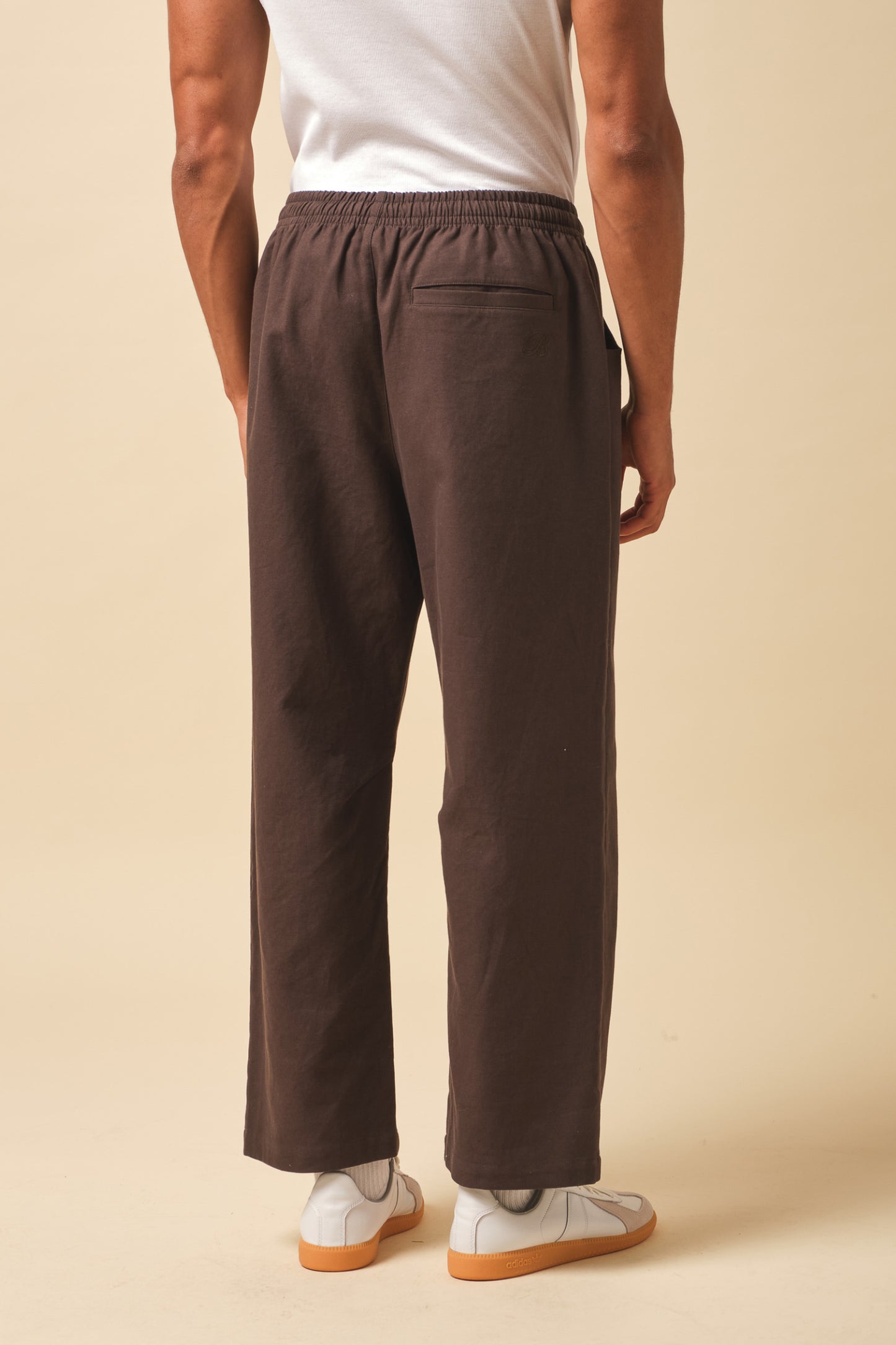 CANVAS RELAXED TROUSER - BROWN