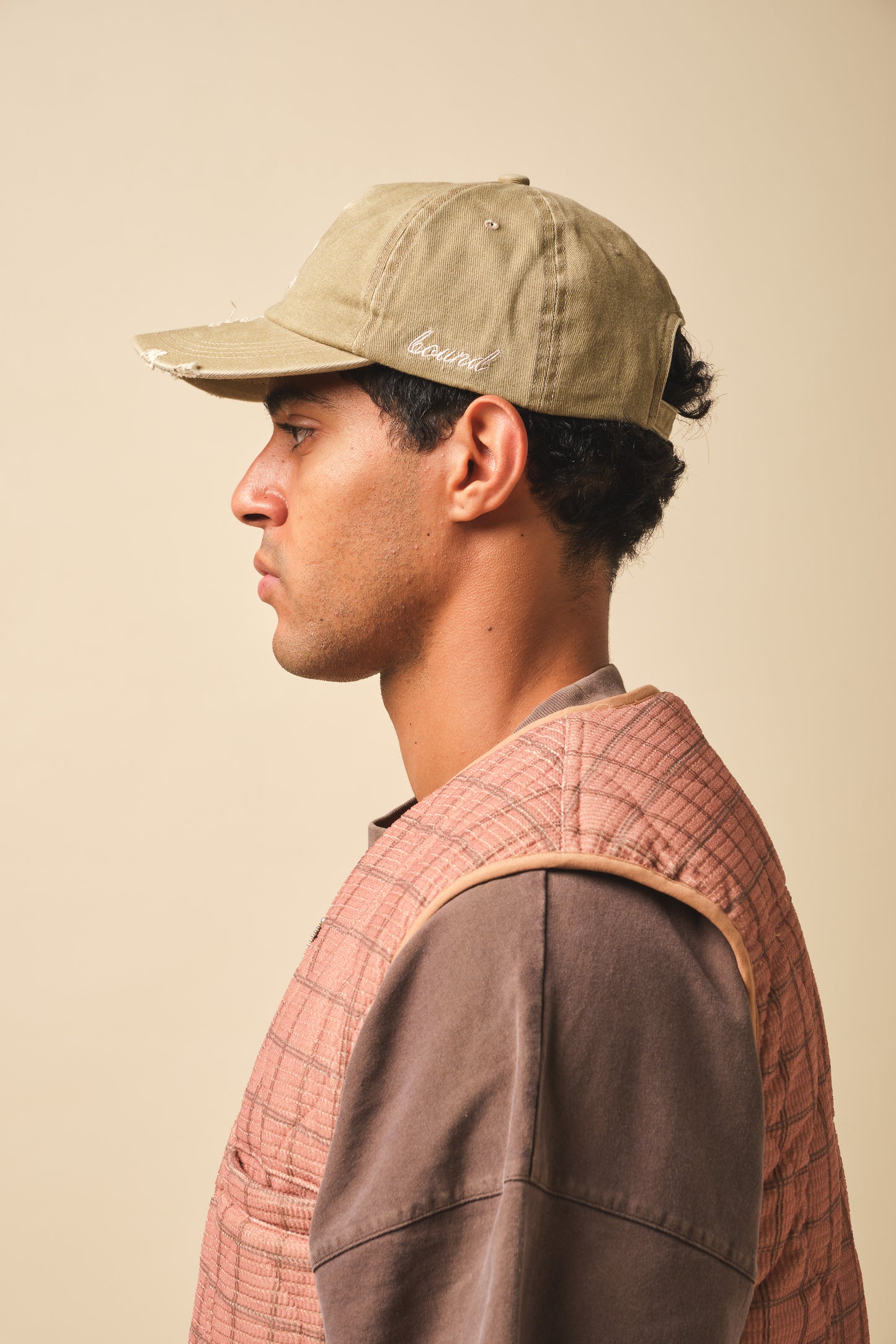 STAMP DISTRESSED CAP - GREEN