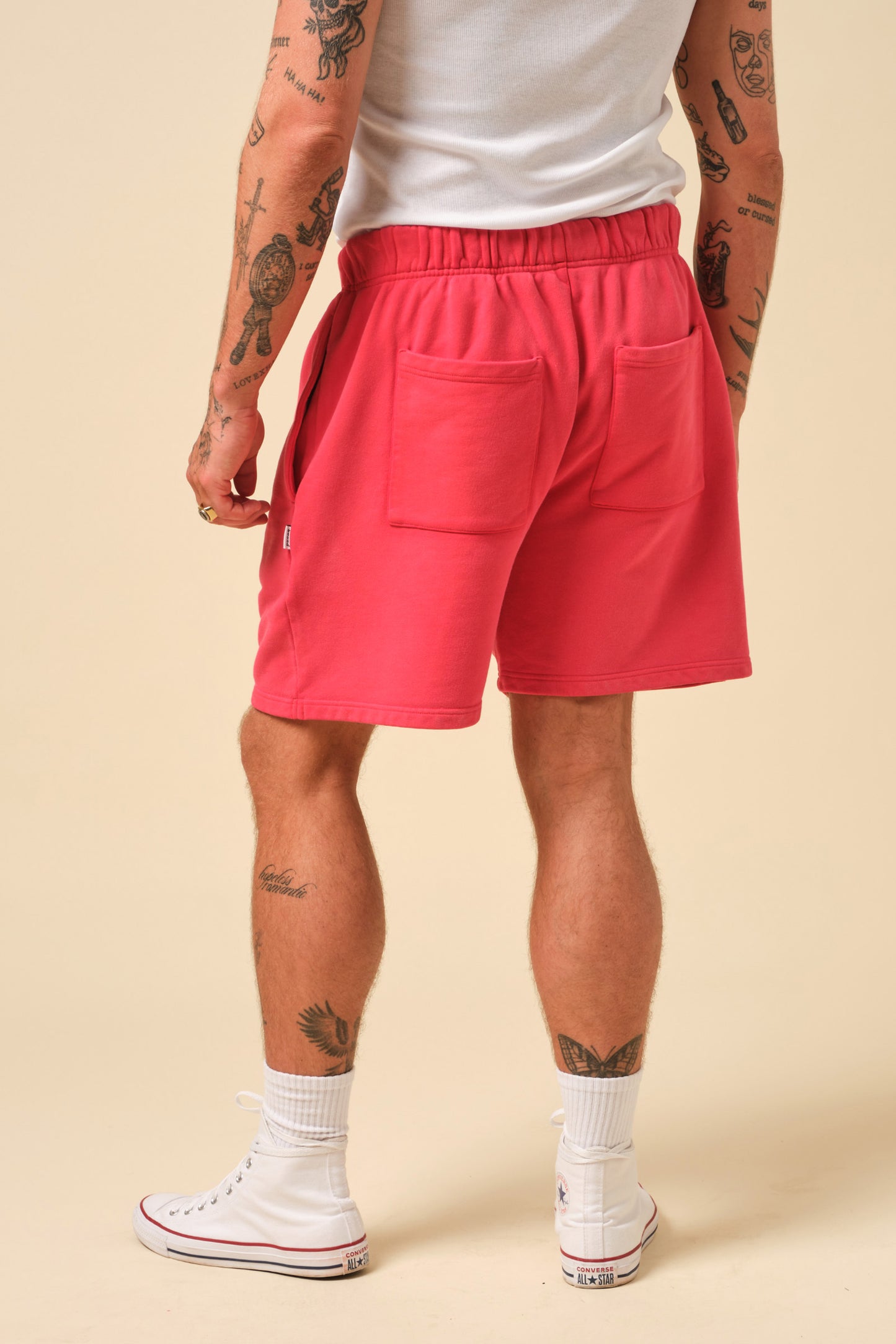 FREDDIE SWEAT SHORTS - RED