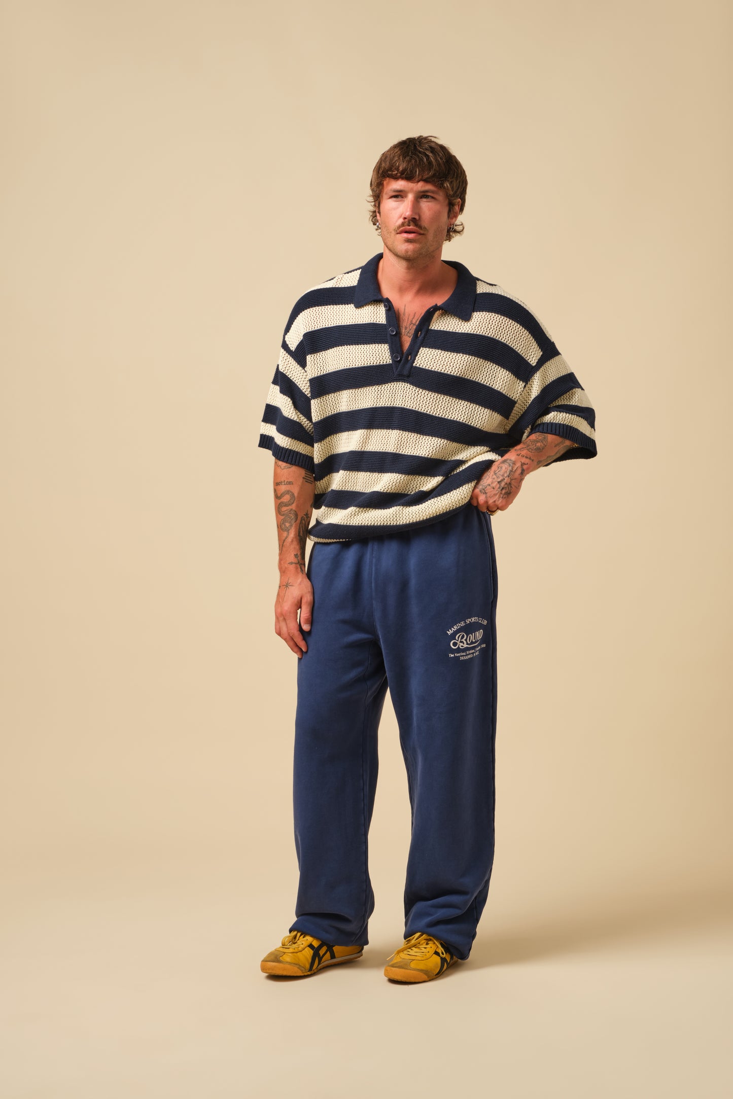 FREDDIE MARINE SWEAT PANT - NAVY