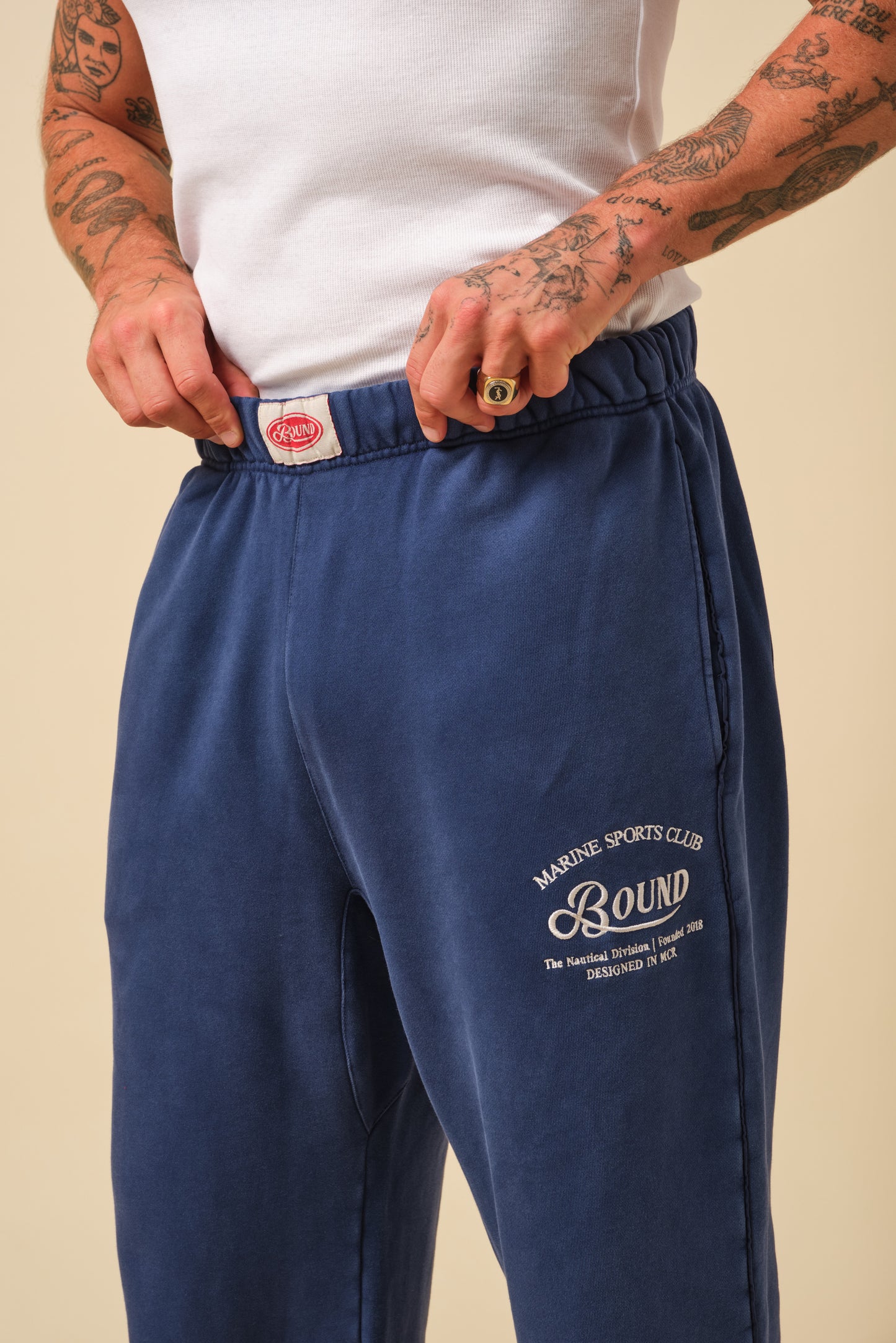 FREDDIE MARINE SWEAT PANT - NAVY