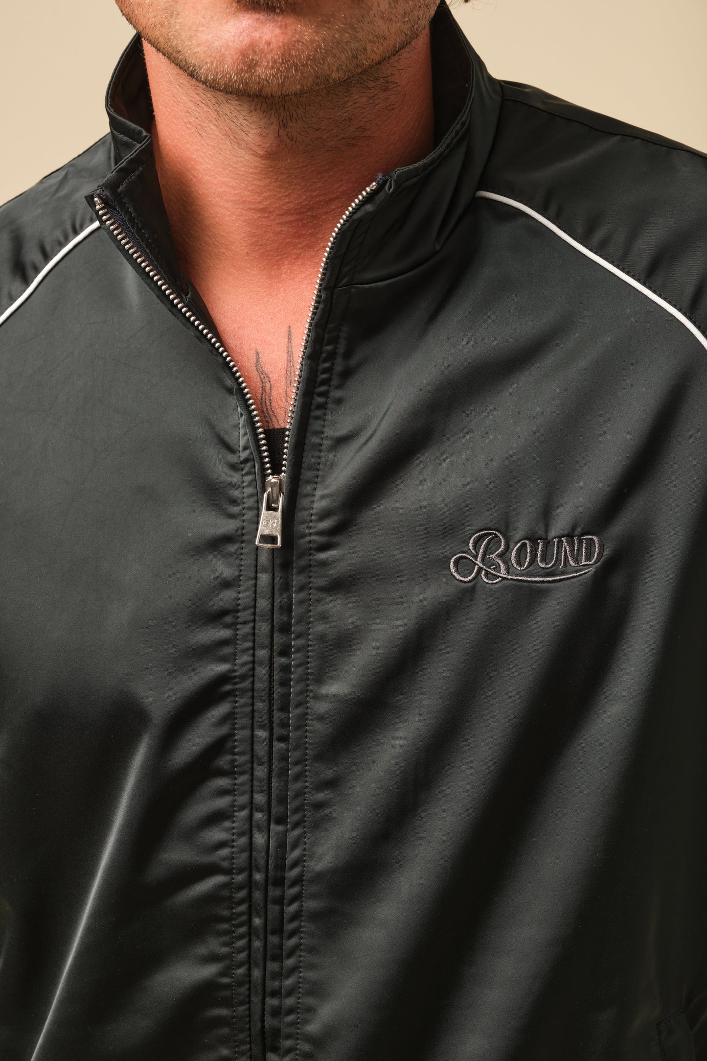 FREDDIE RAGLAN BOMBER TRACK JACKET