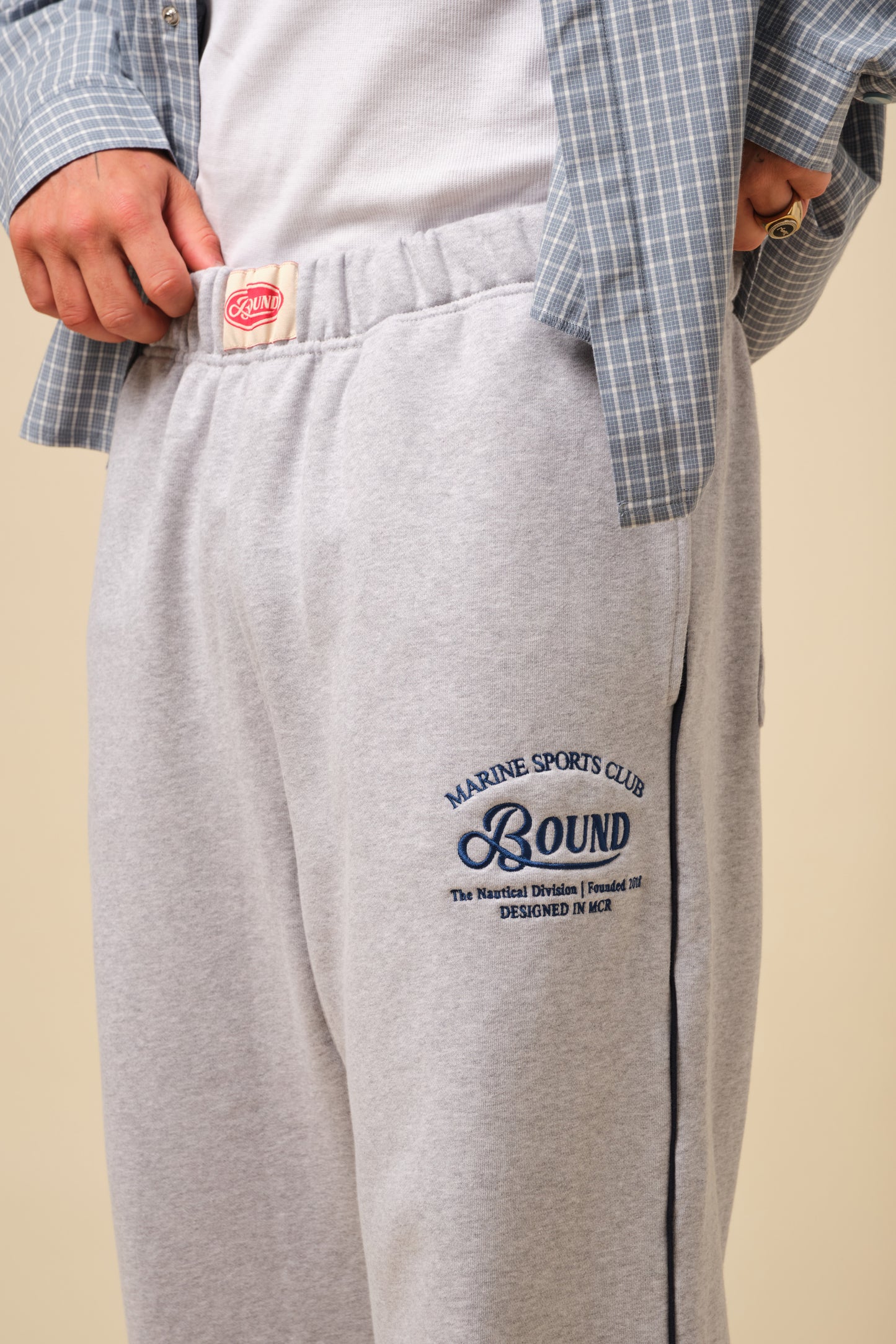 FREDDIE MARINE SWEAT PANT - GREY