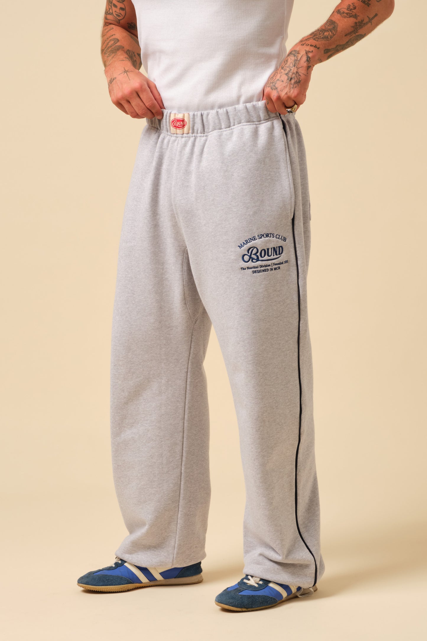 FREDDIE MARINE SWEAT PANT - GREY