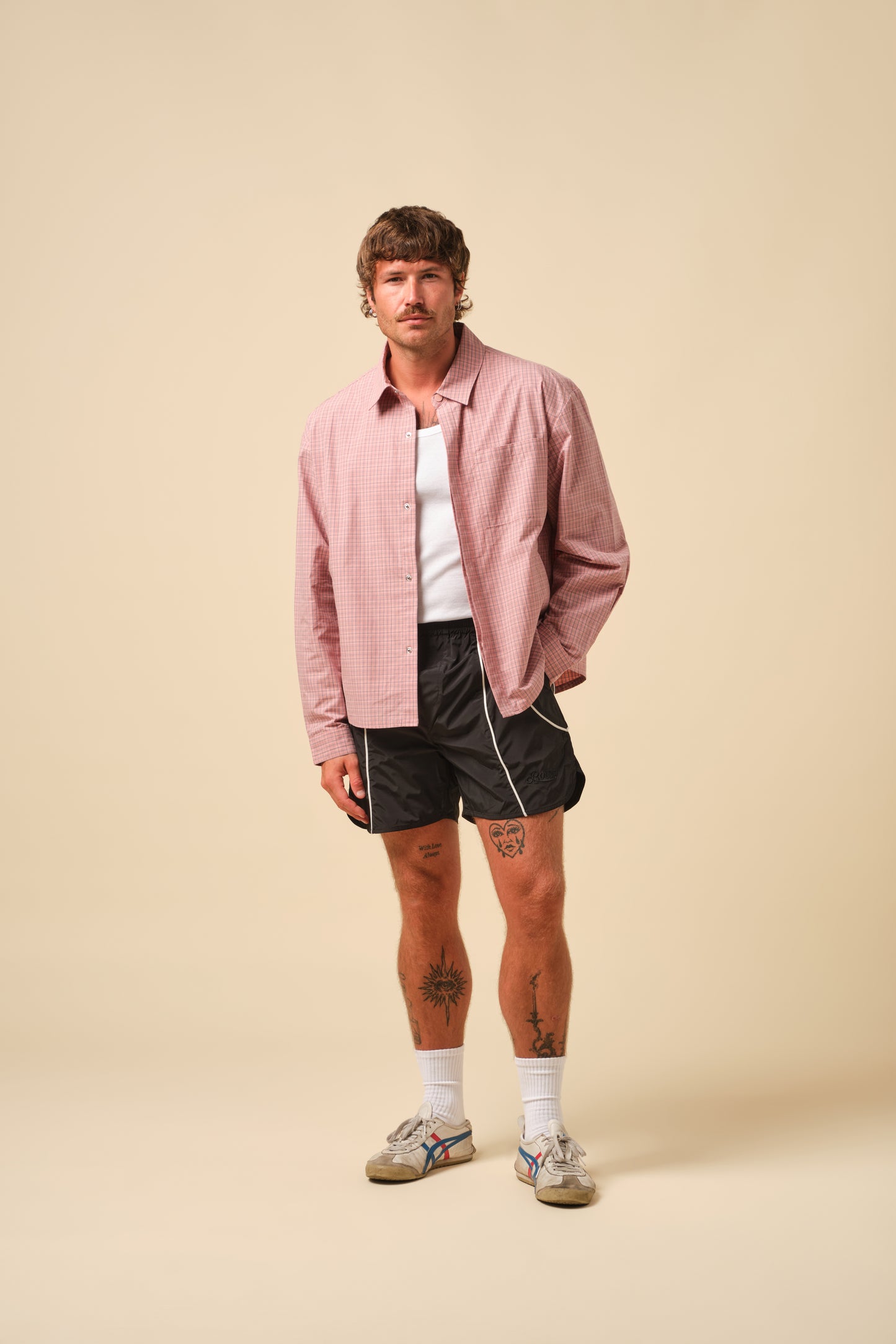 FREDDIE CANDY CHECK BOXY COTTON SHIRT