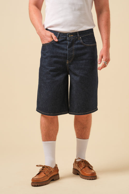 SIGNATURE DENIM JORTS - INDIGO