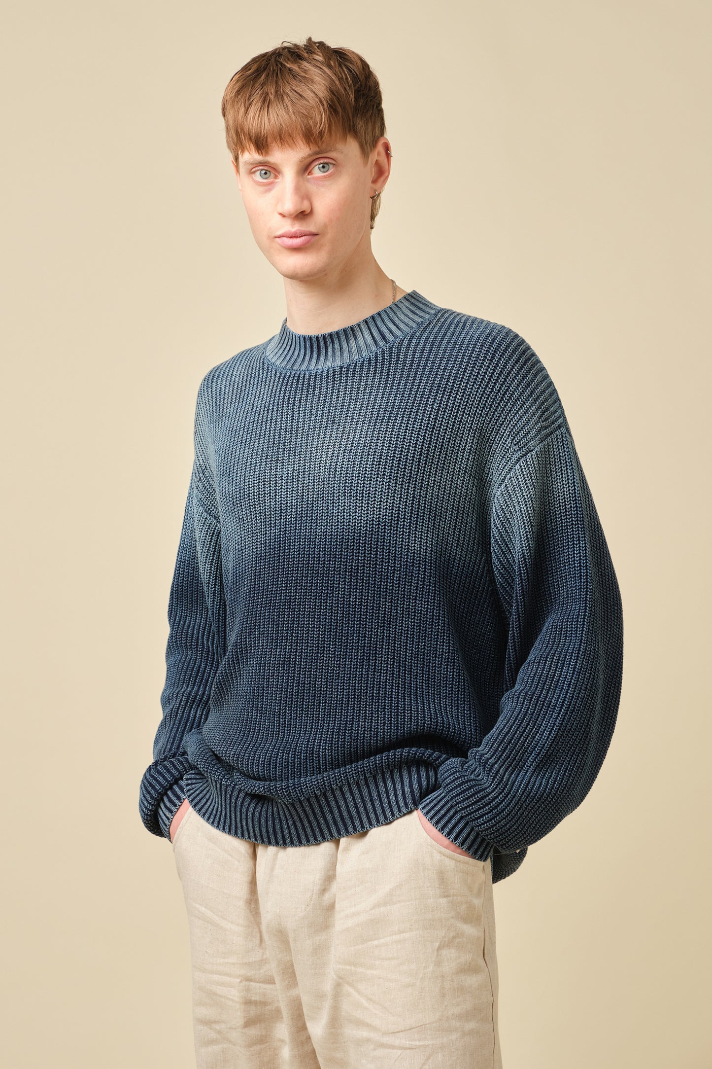 SPRAY WASH KNIT - MIDNIGHT BLUE