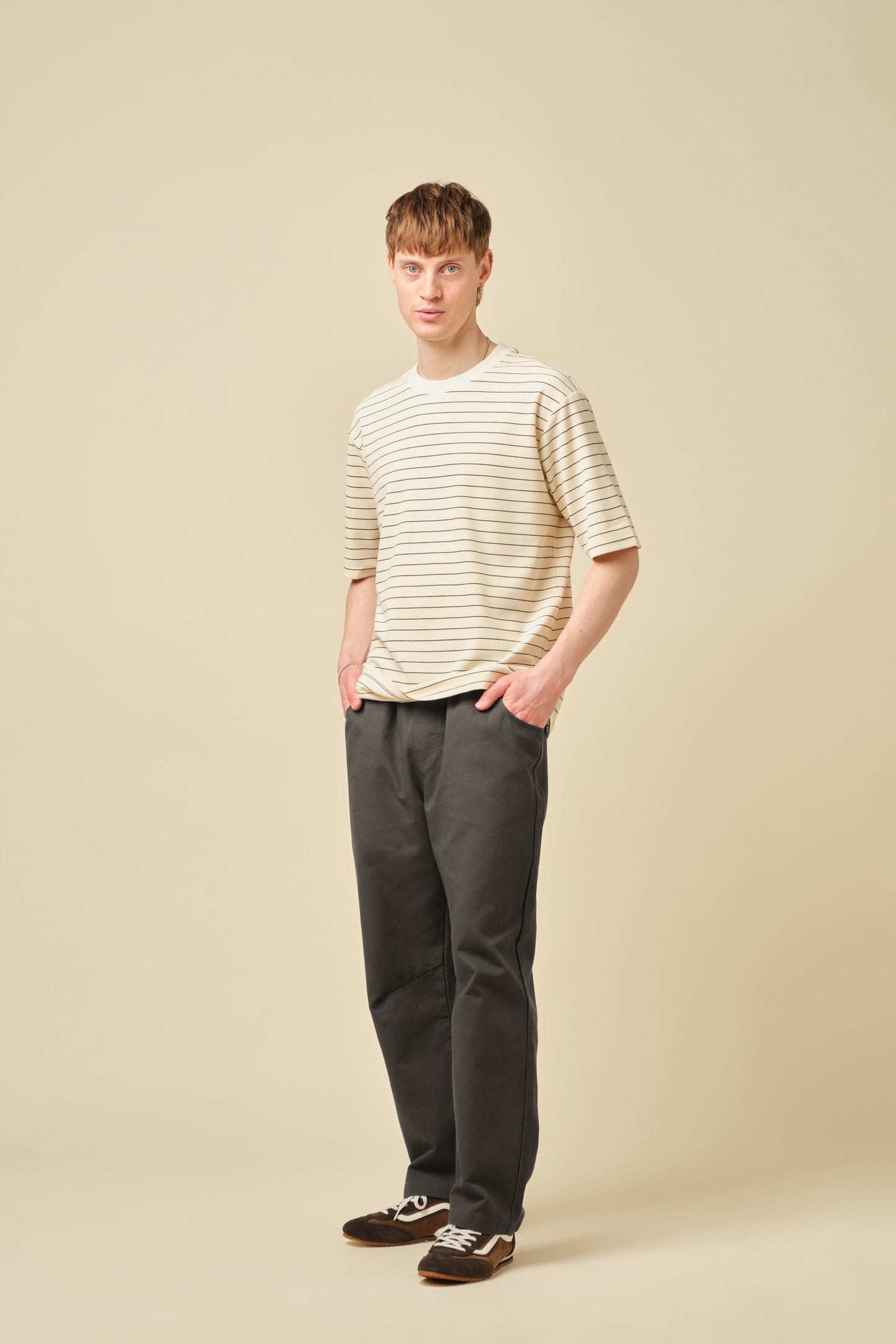 CLASSIC STRIPE TEE - CREAM