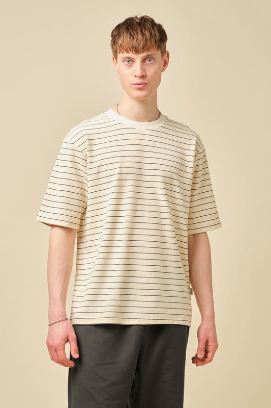 CLASSIC STRIPE TEE - CREAM