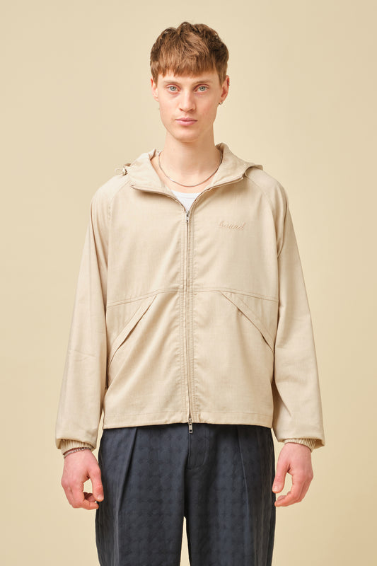 SAND LINEN WINDBREAKER