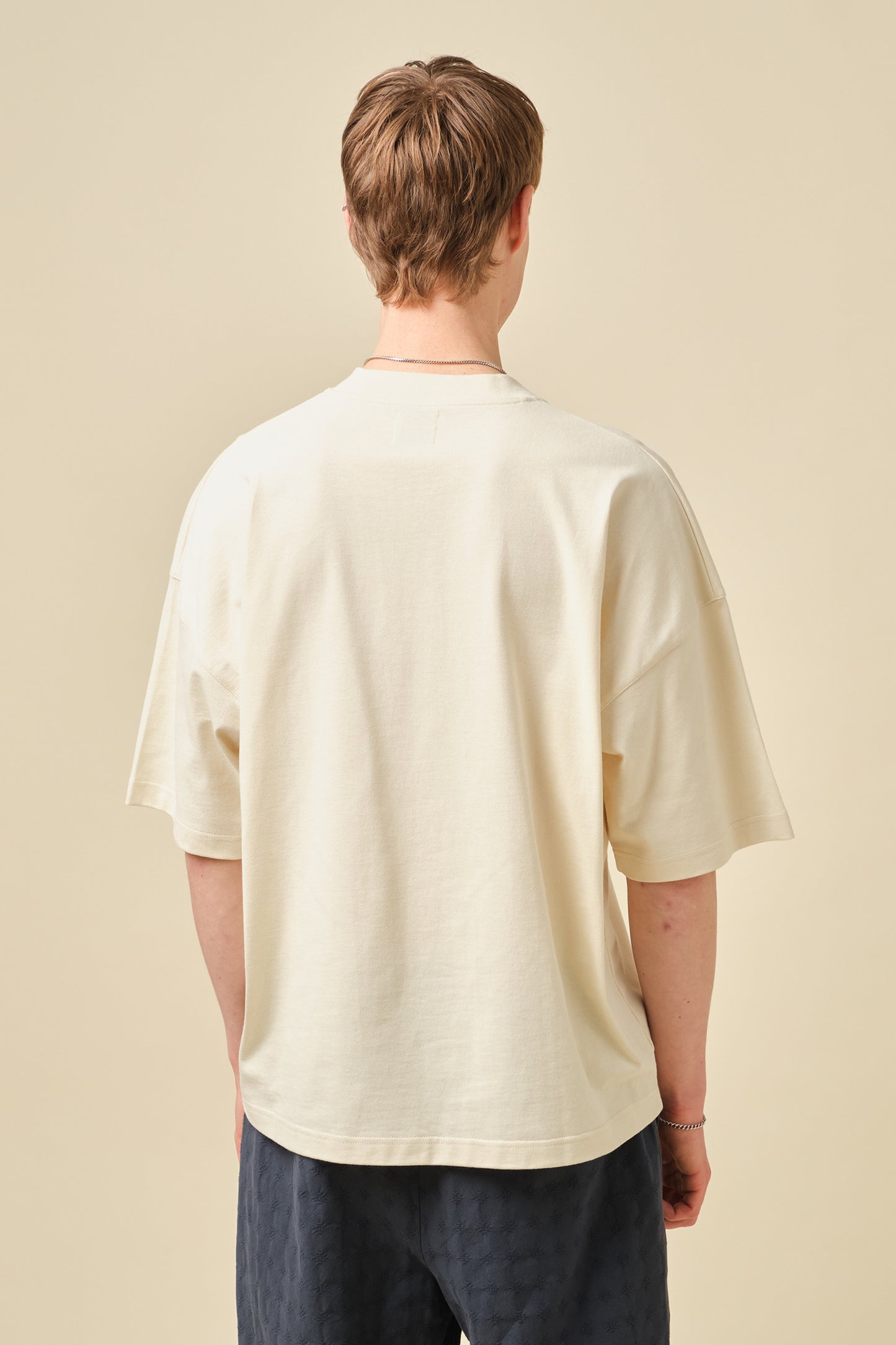 NAUTICAL DIVISON BOXY TEE - ECRU