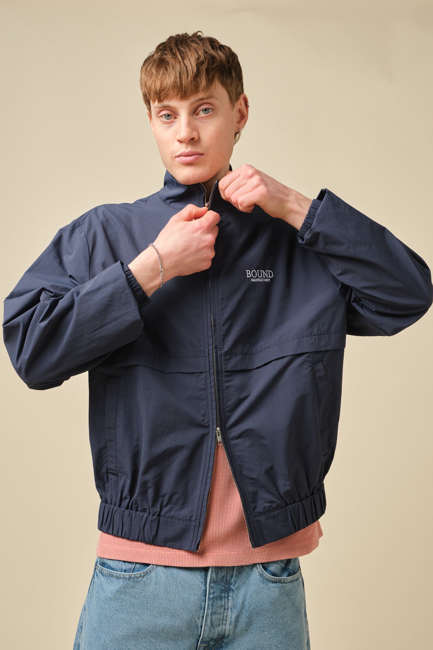 MARINE TRACK JACKET - NAVY