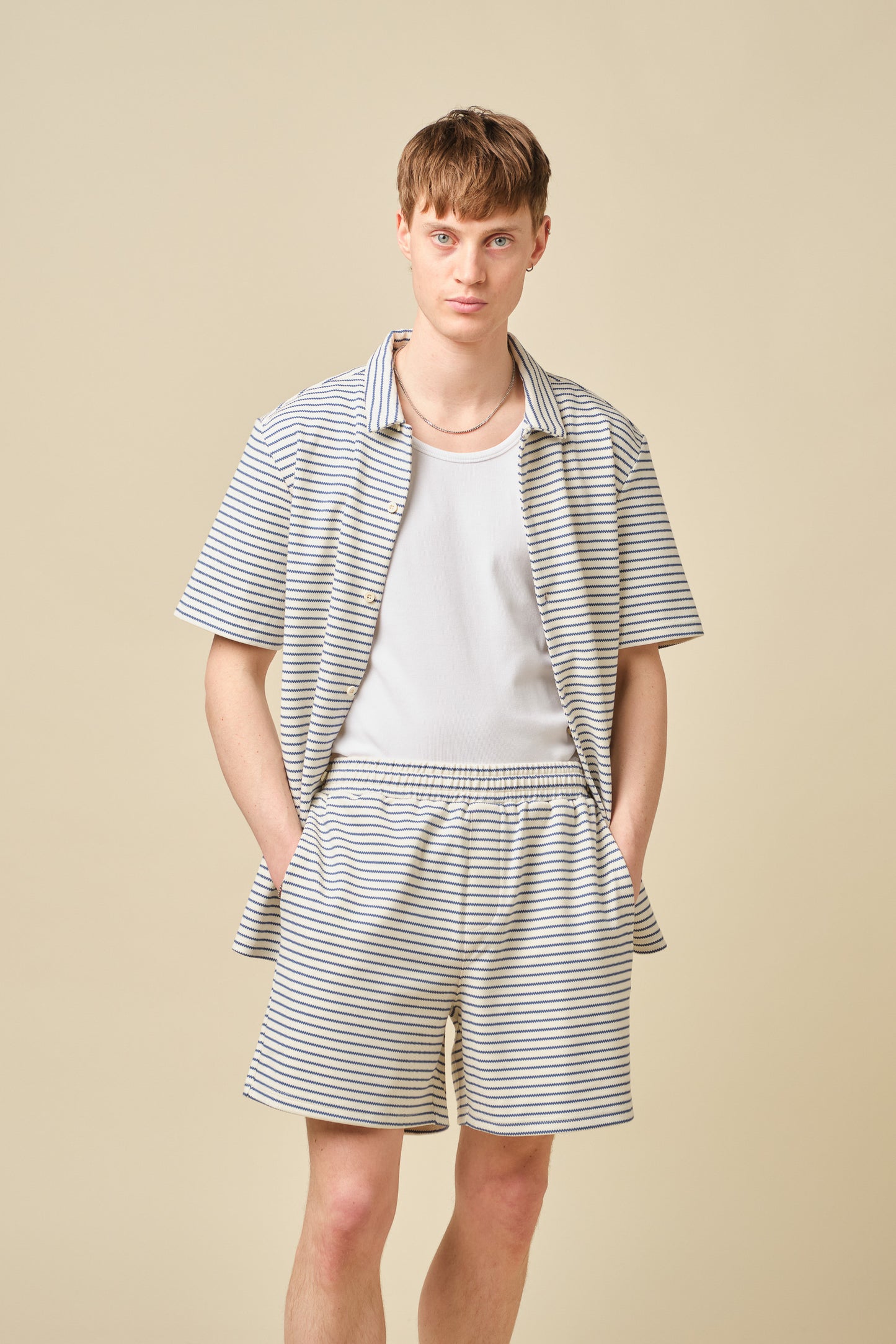 STRIPE JACQUARD OCEAN SHIRT