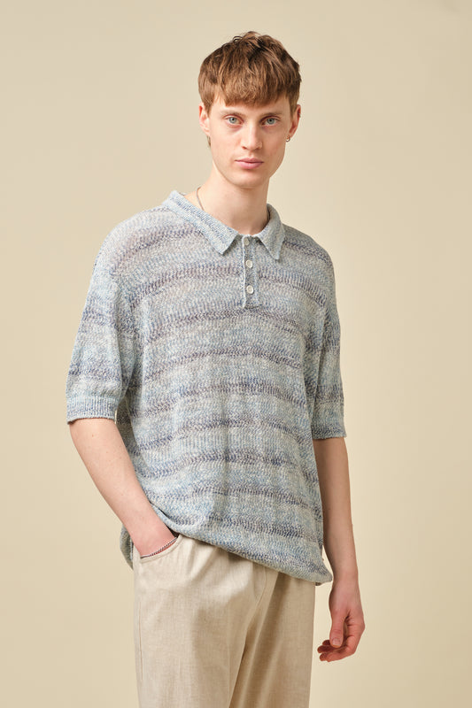 MARINE TEXTURED KNIT POLO