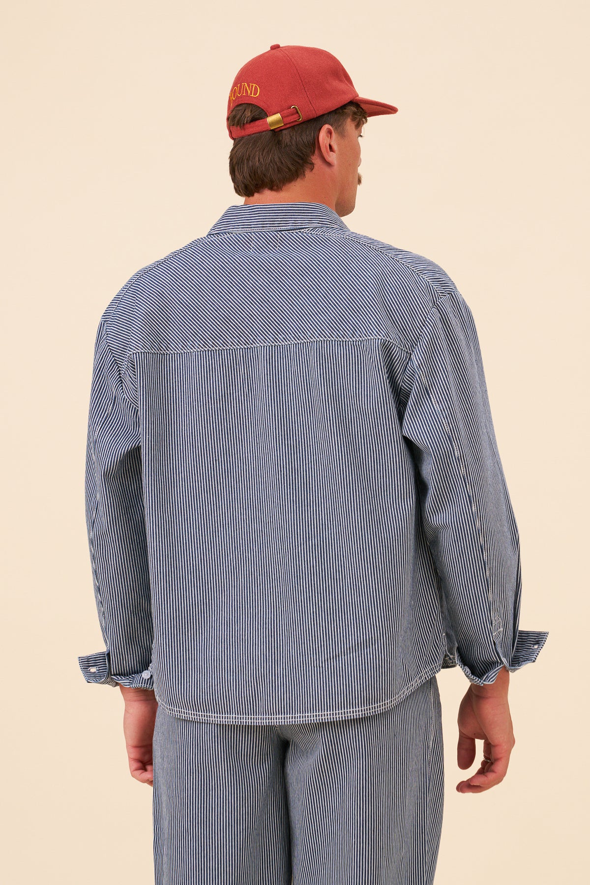 BOTHA STRIPE DENIM SHIRT- NAVY