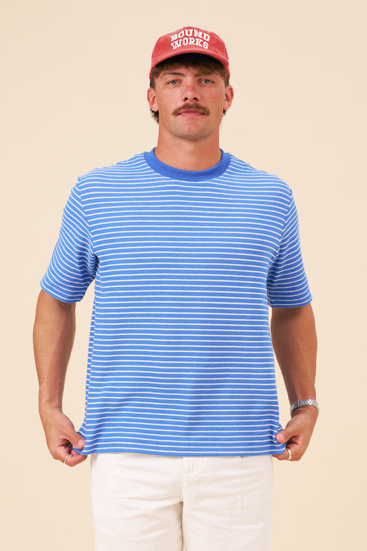 BOTHA STRIPE TEE - BLUE