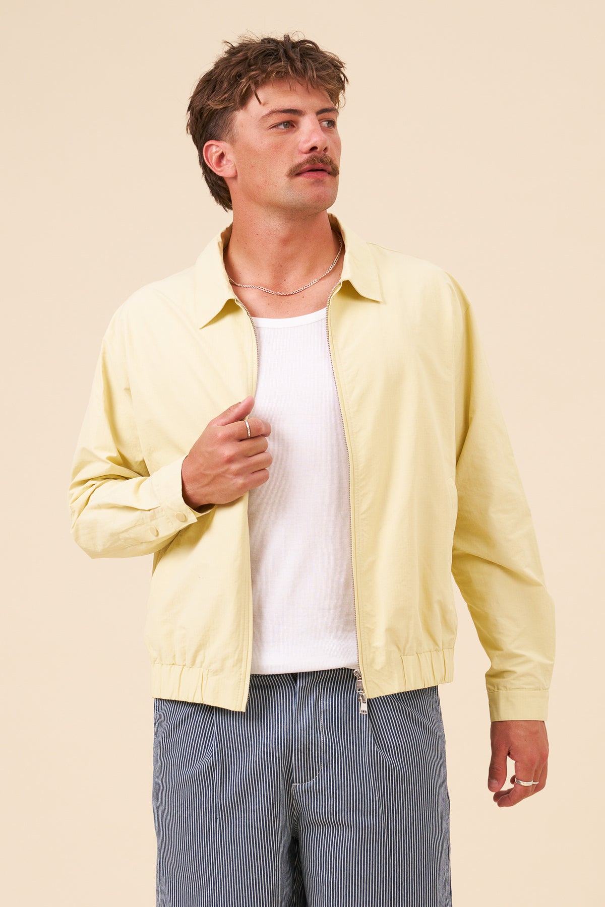 BOTHA RIPSTOP HARRINGTON JACKET - YELLOW