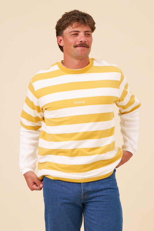 BOTHA BLOCK STRIPE TEE - YELLOW