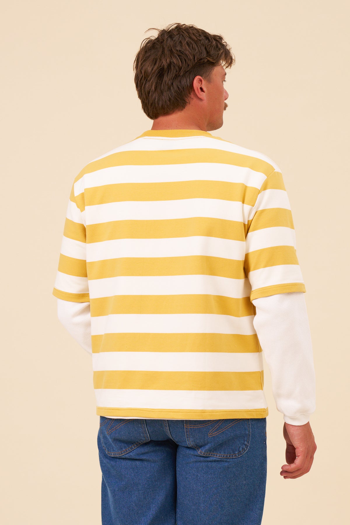 BOTHA BLOCK STRIPE TEE - YELLOW
