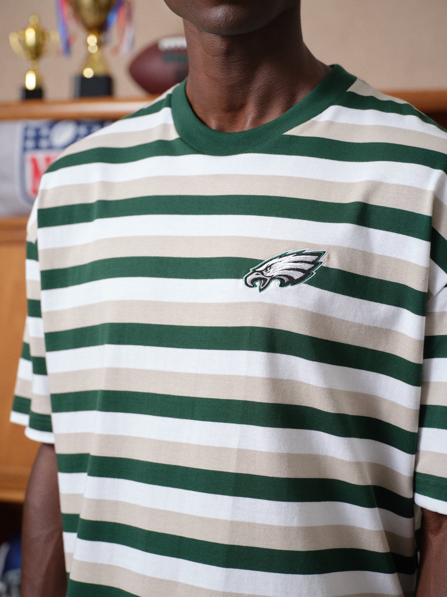 EAGLES STRIPE TEE
