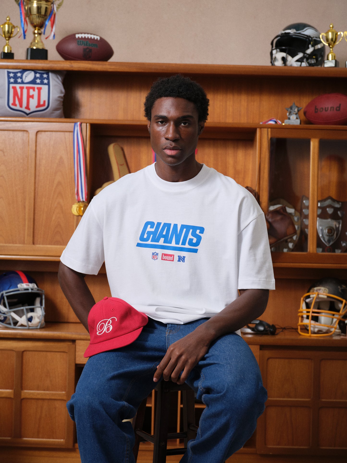 SCRIPT EMBROIDERED 6 PANEL CAP - CARDINAL RED