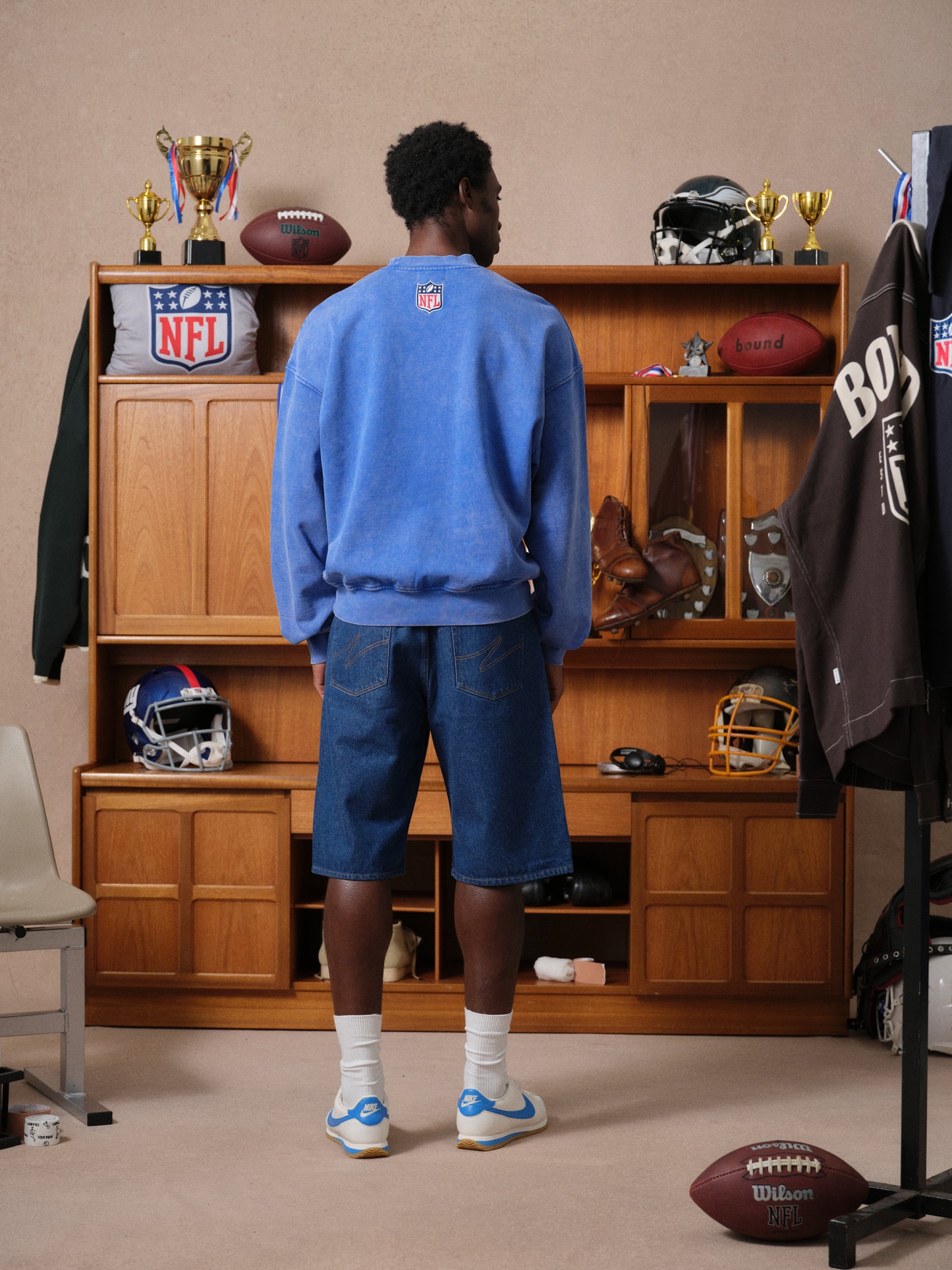 GIANTS VINTAGE WASHED SWEATER - BLUE