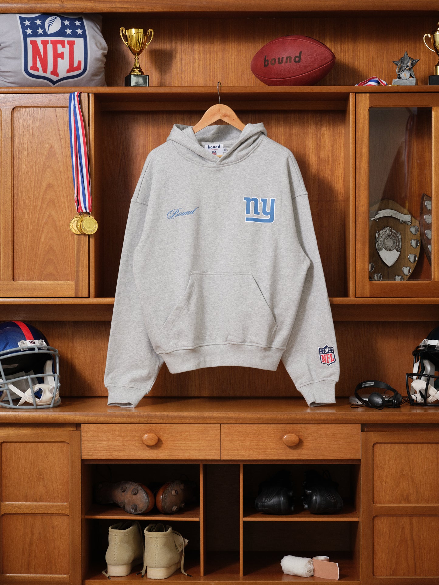 GIANTS X BOUND HOODIE - ASH GREY