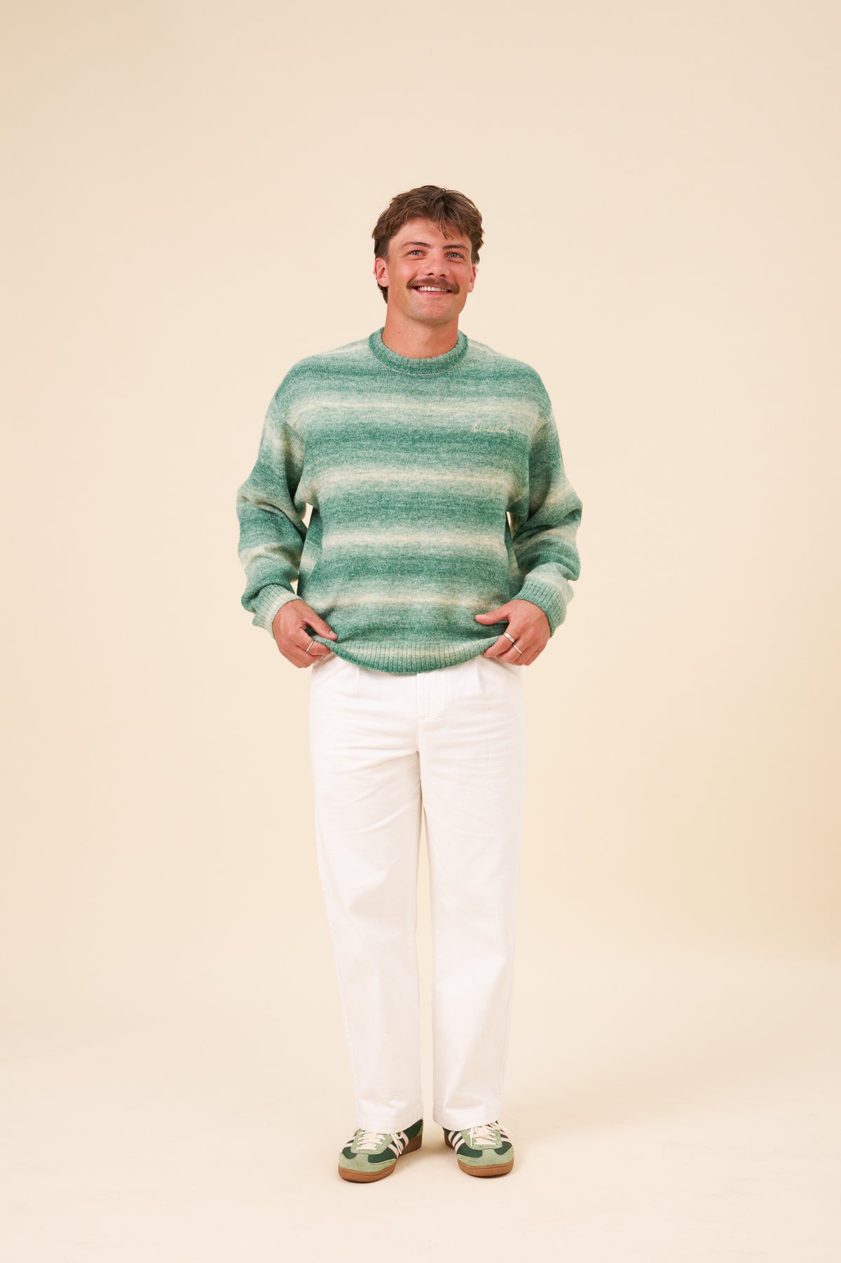 BOTHA CANVAS WORKWEAR TROUSERS - ECRU
