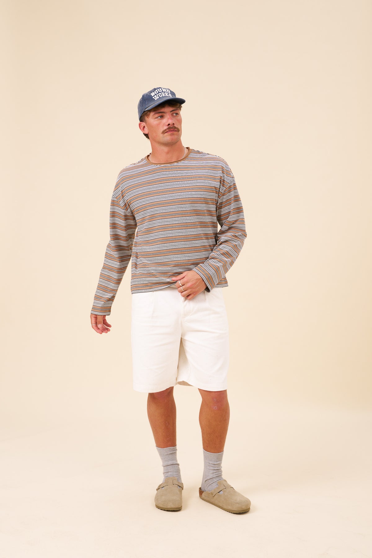 BOTHA CANVAS WORKWEAR SHORTS - ECRU
