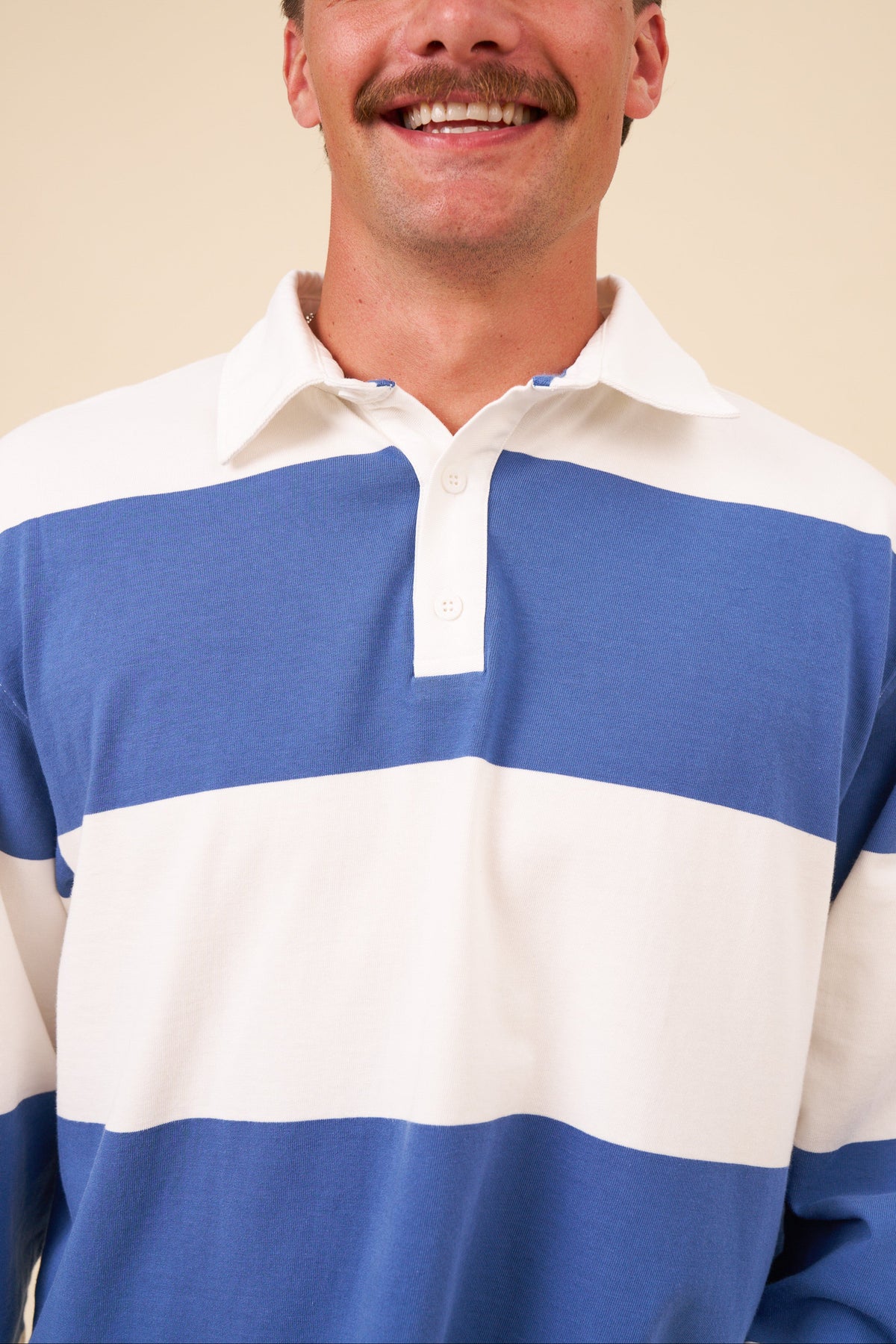 BOTHA STRIPE RUGBY POLO