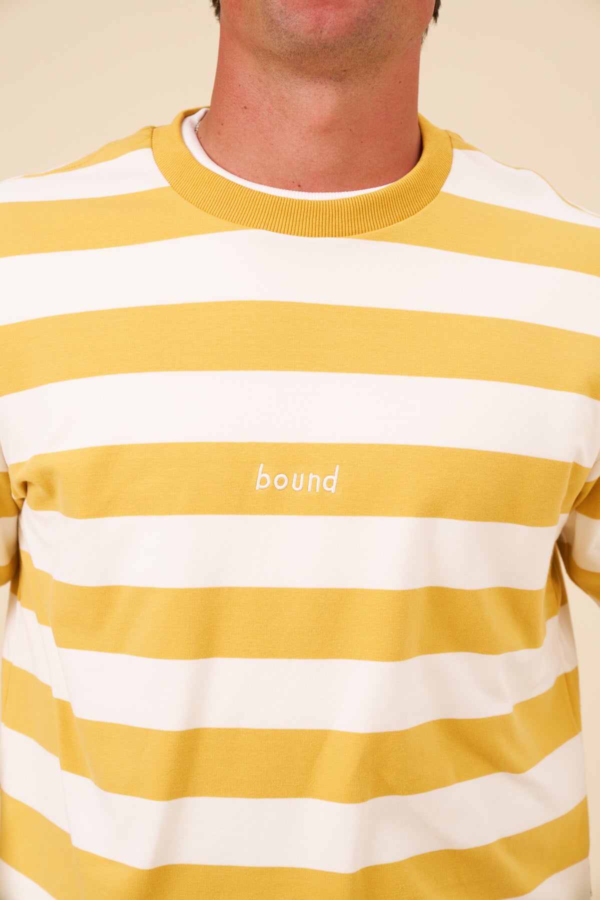BOTHA BLOCK STRIPE TEE - YELLOW