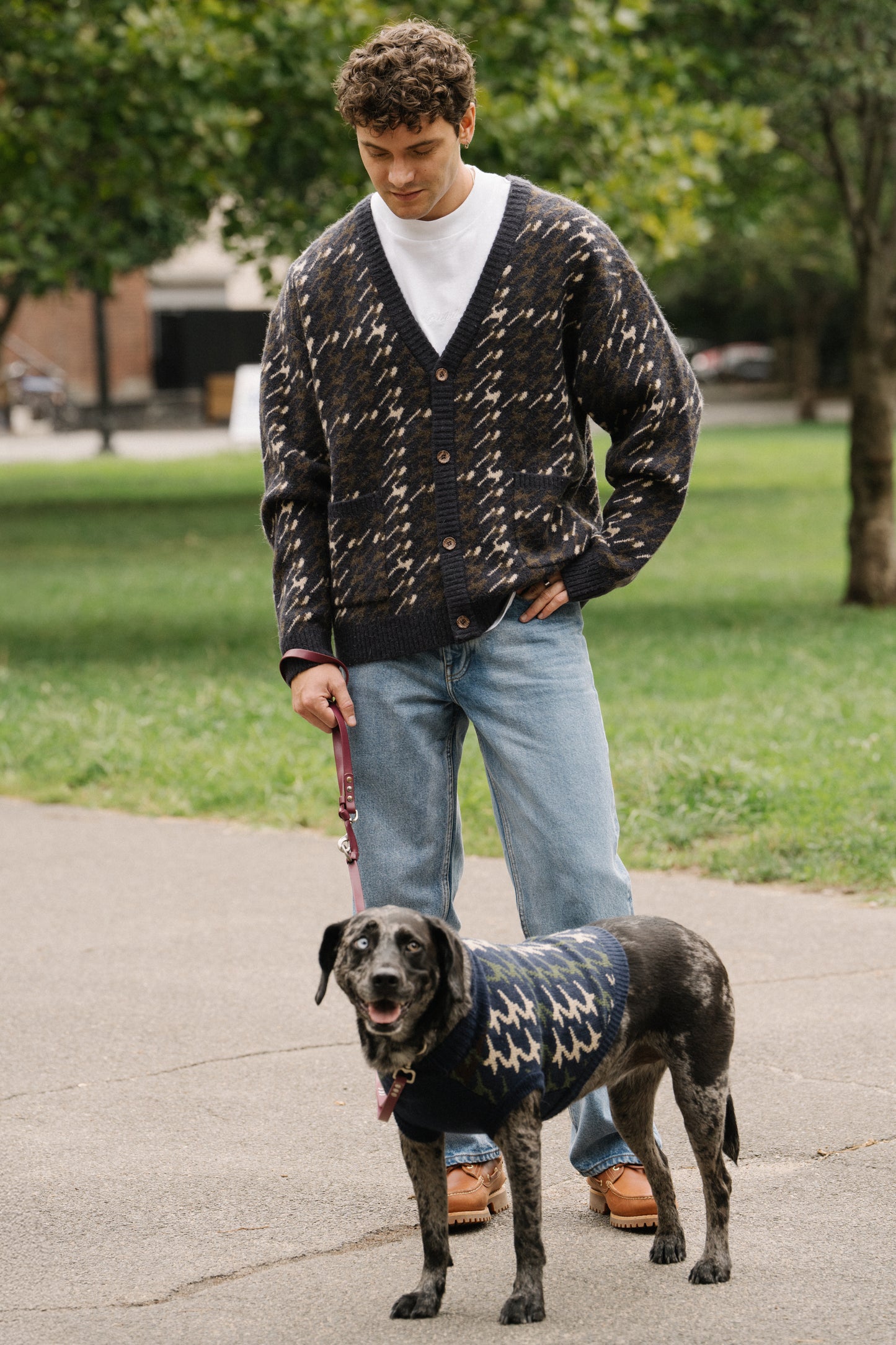 RONNIE MOHAIR CARDIGAN - NAVY