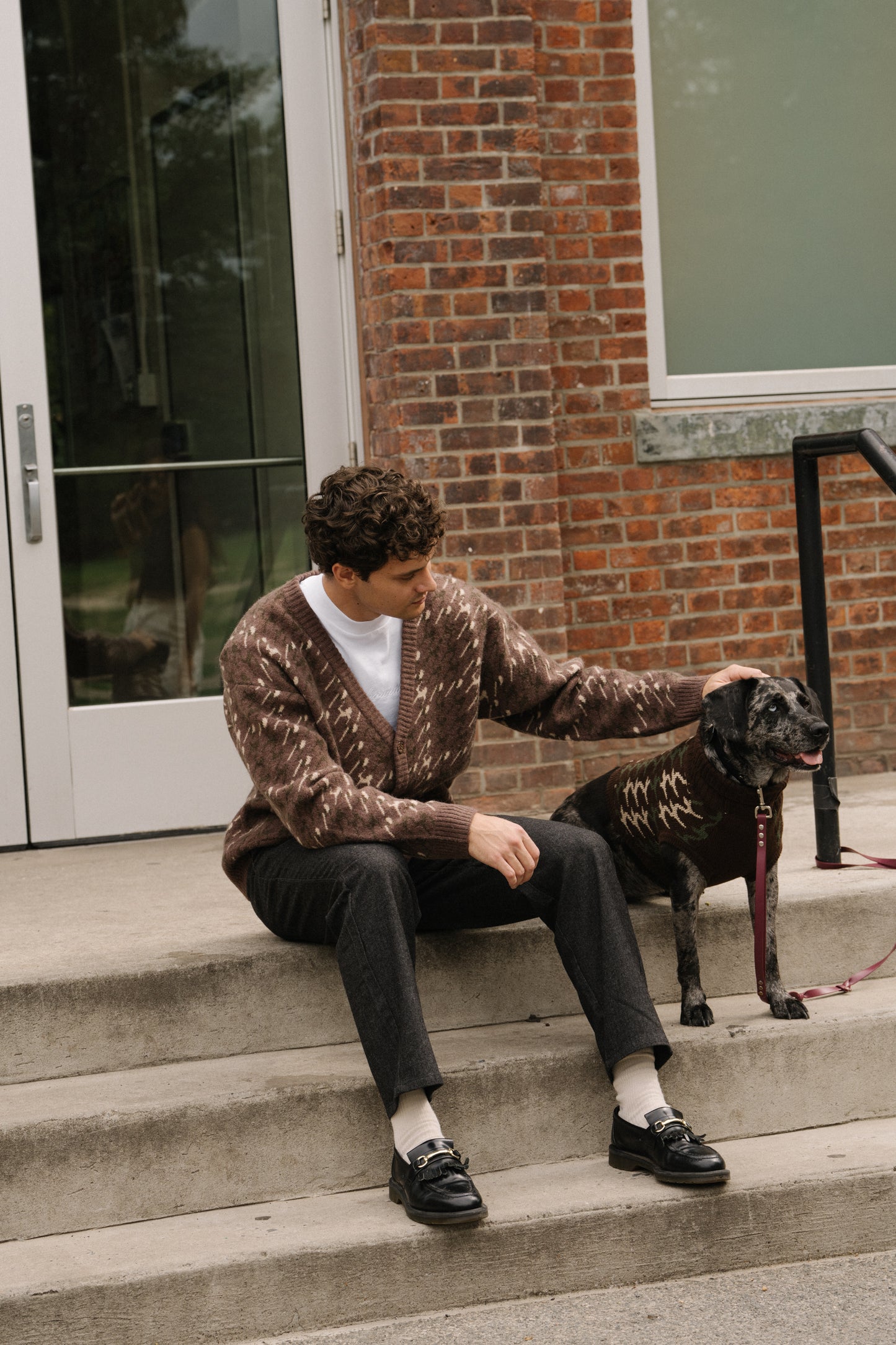 RONNIE DOG KNIT - BROWN