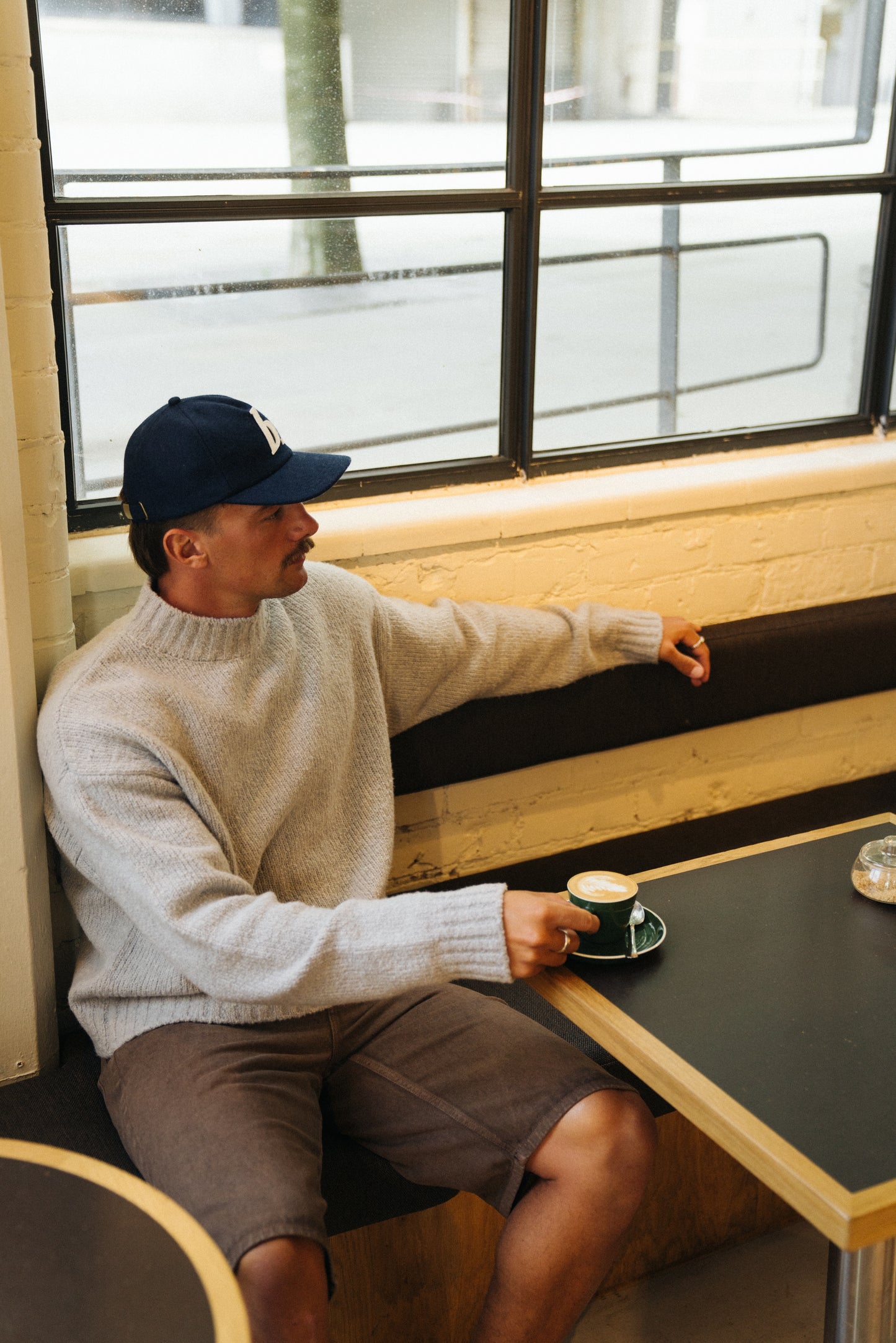 BOTHA CROPPED WOOL KNIT - GREY