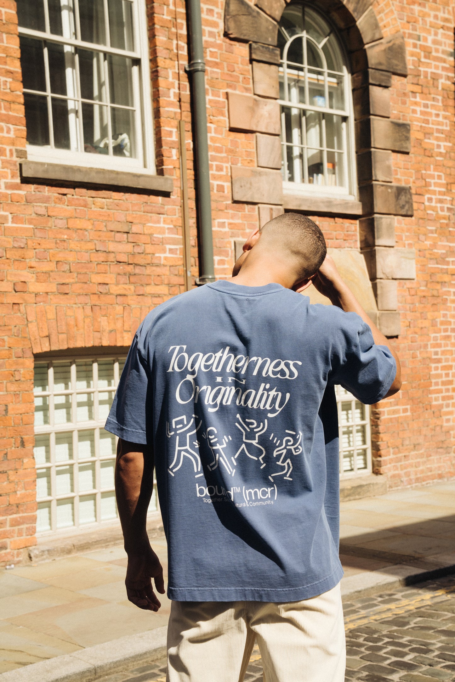 DANCING TEE - WASHED LIGHT NAVY