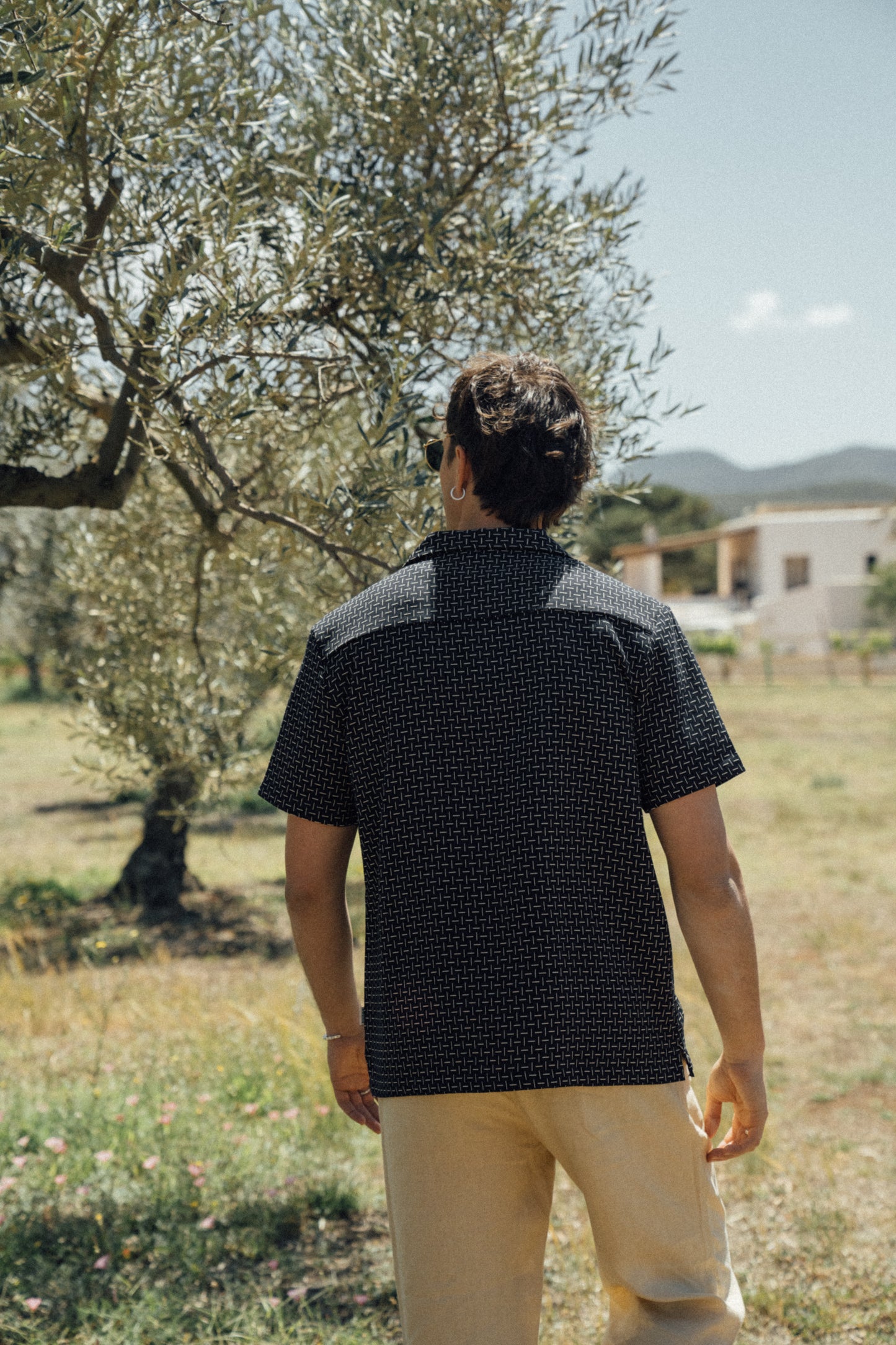 STRIPE CUBAN SS SHIRT - NAVY