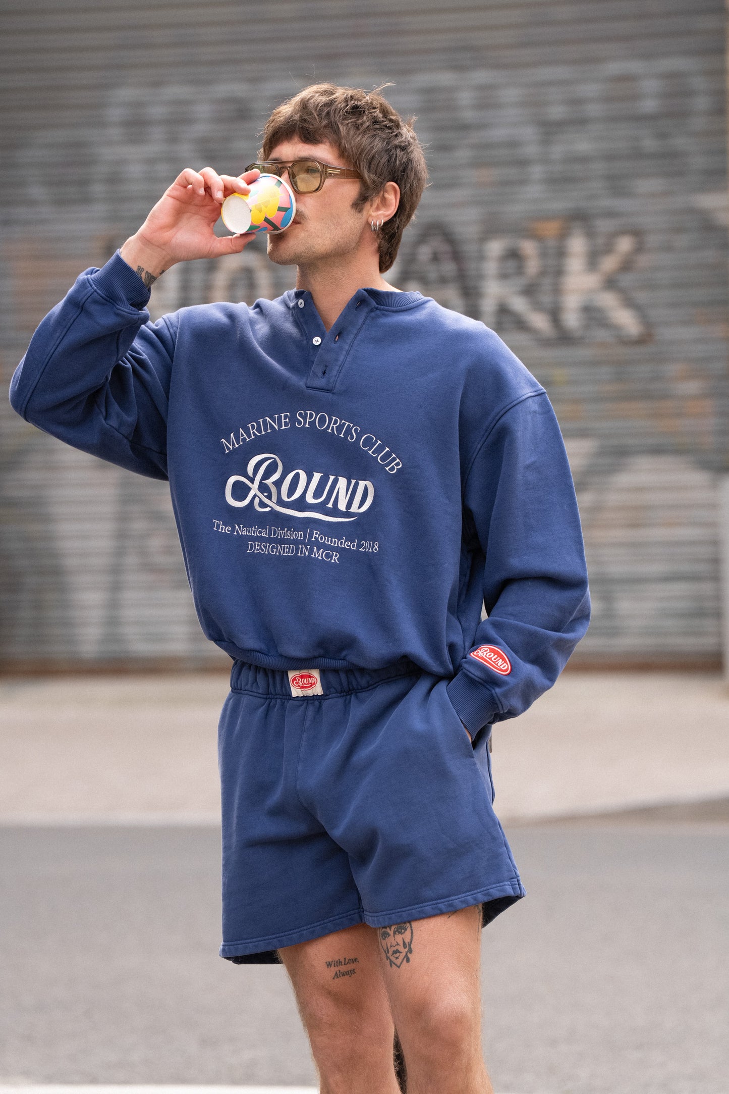 FREDDIE SWEAT SHORTS - NAVY