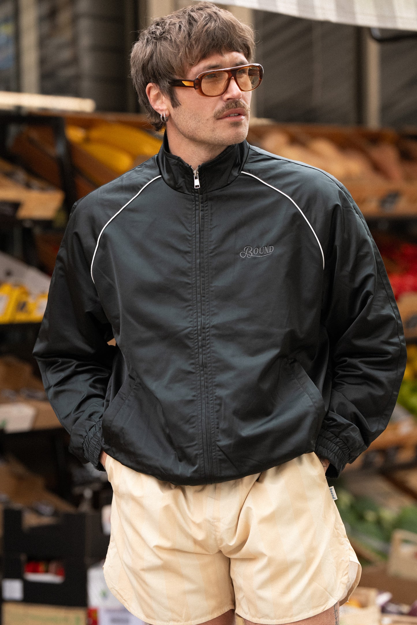 FREDDIE RAGLAN BOMBER TRACK JACKET