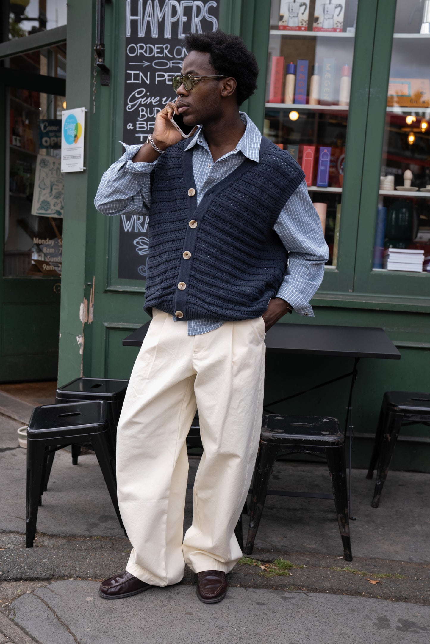 FREDDIE CROCHET KNIT VEST