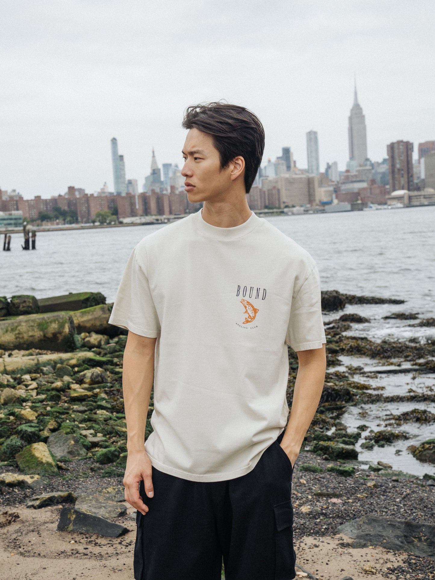 MARINA ANGLING TEE - SAND