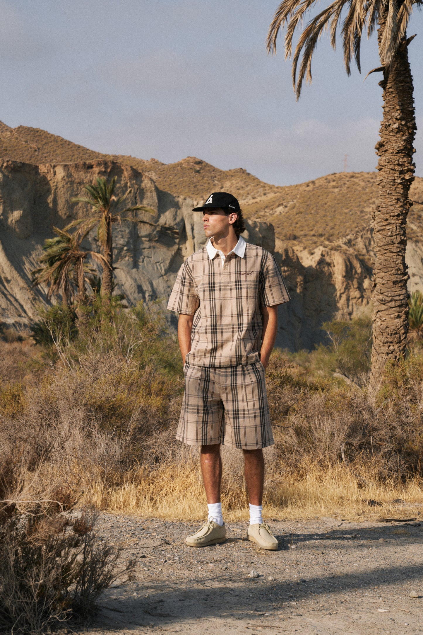 DESERT PATTERN PLEATED SHORT