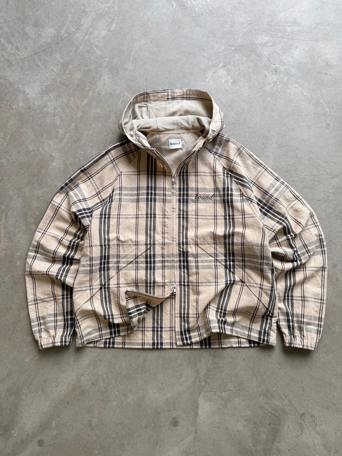 DESERT PATTERN LINEN WINDBREAKER