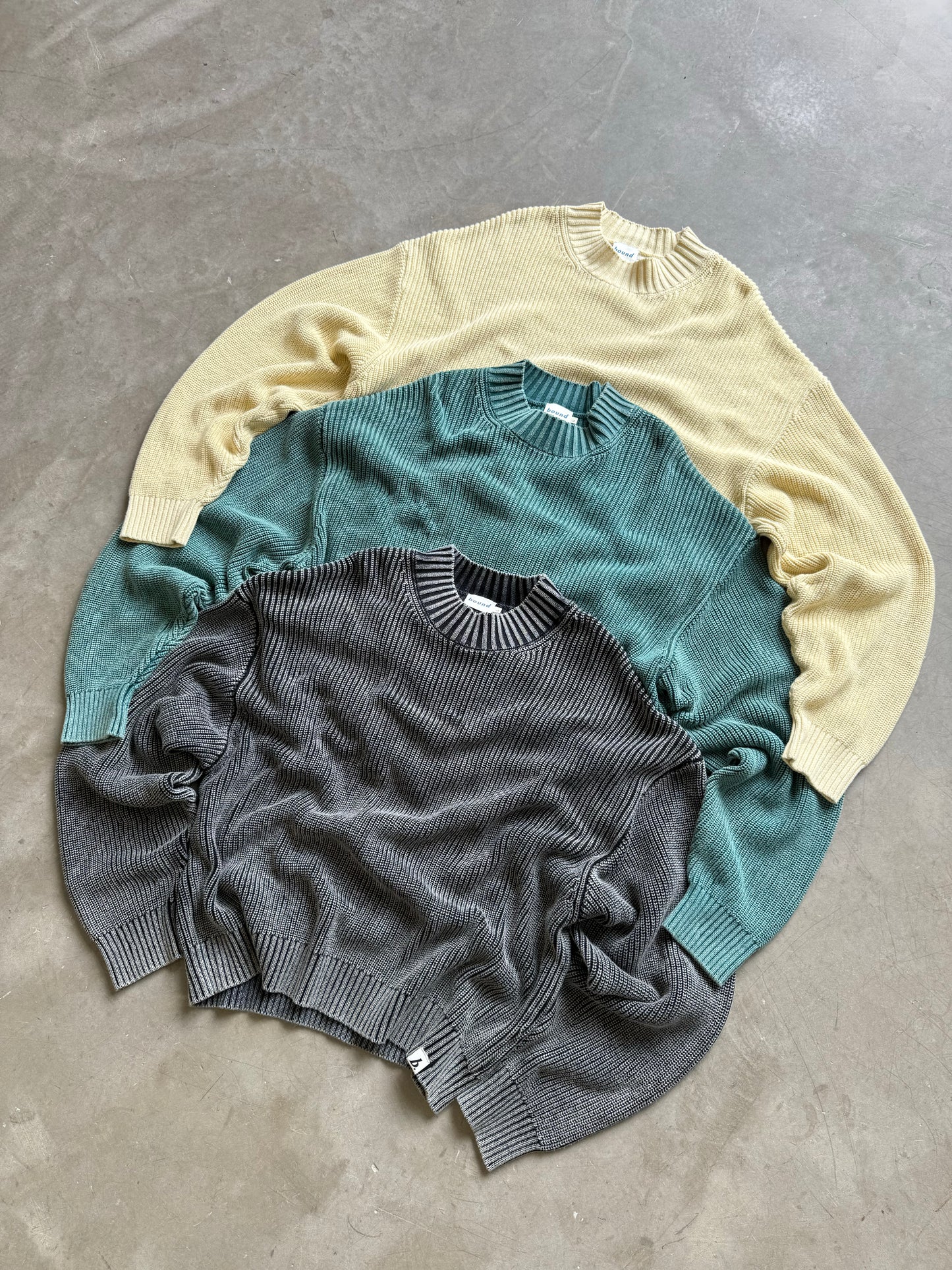 RIBBED CROPPED KNIT - WASHED BUTTER