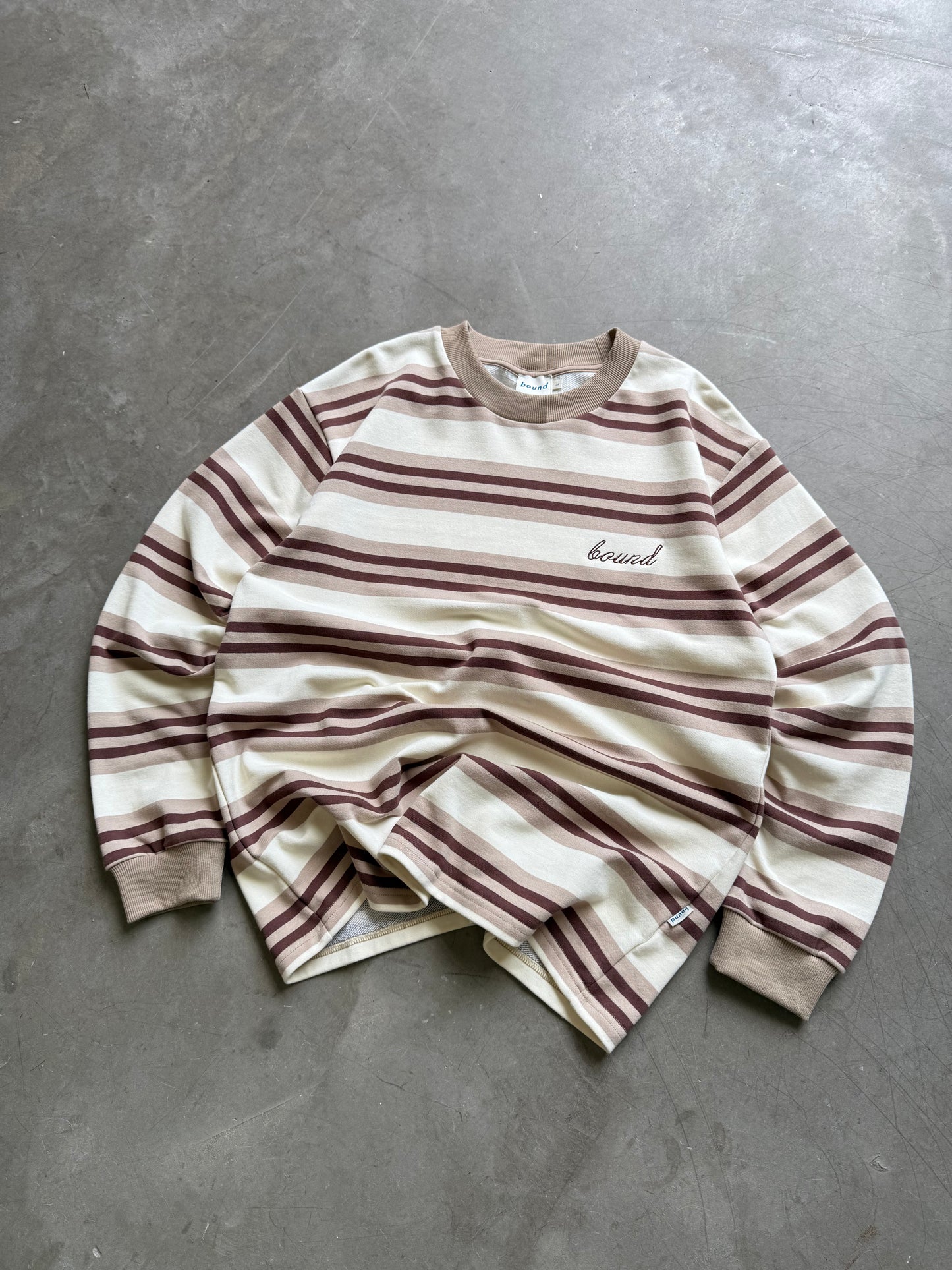 LATTE STRIPE LONGSLEEVE TEE