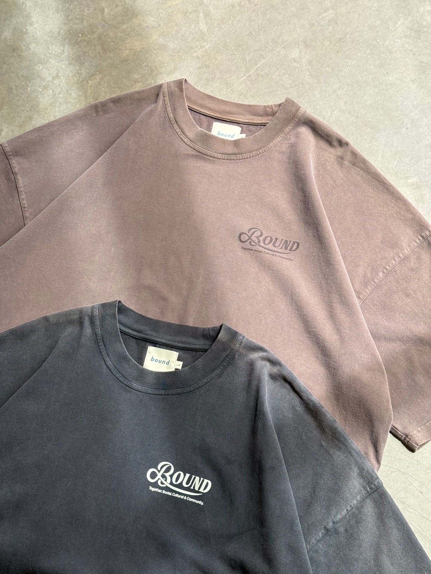 RETRO LOGO TEE - WASHED BLACK