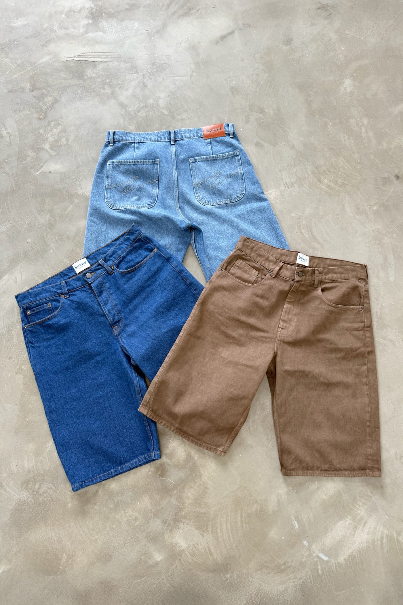 UNION DENIM JORTS - MID BLUE