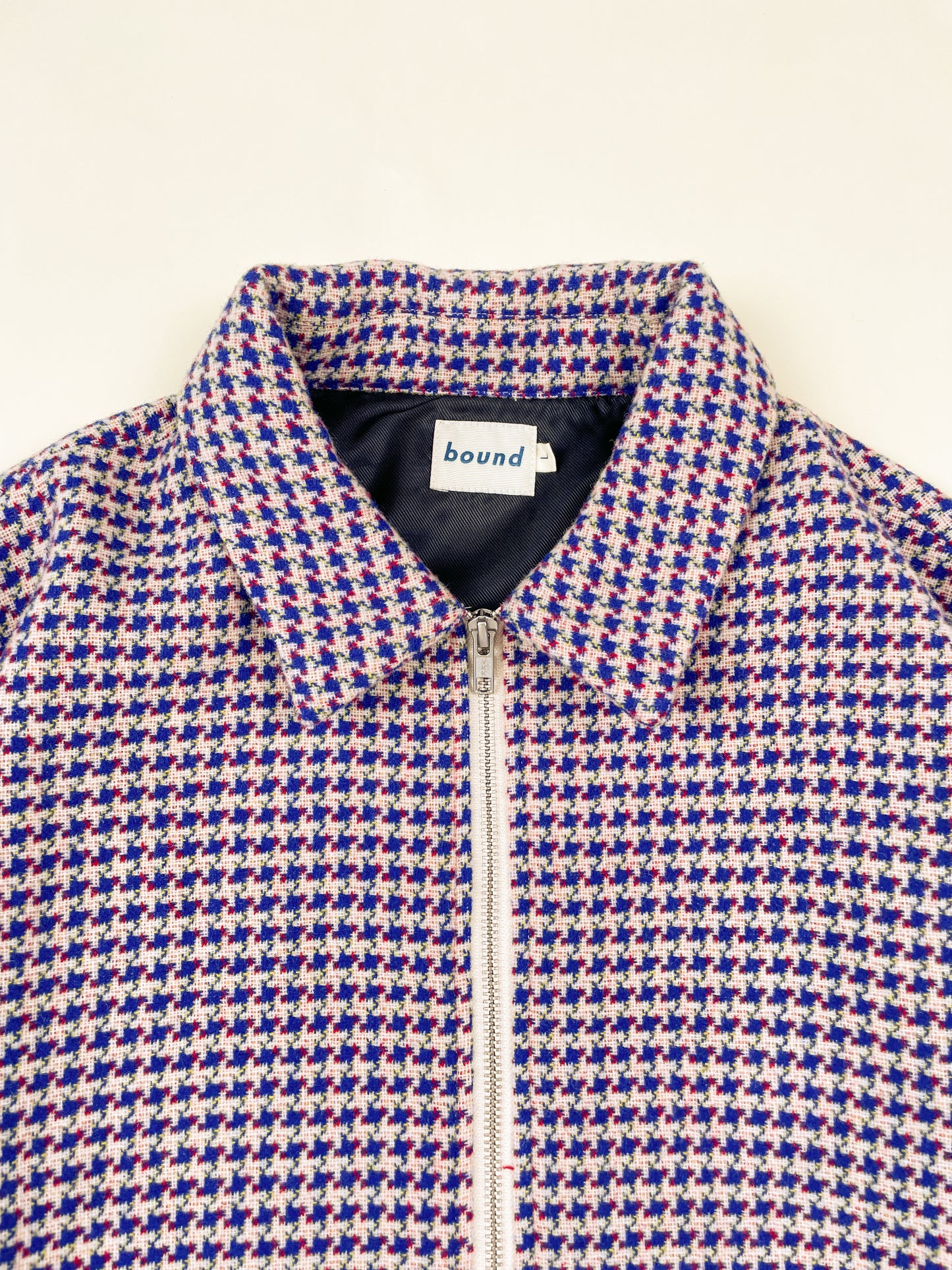 SUTTON DOGTOOTH ZIP OVERSHIRT