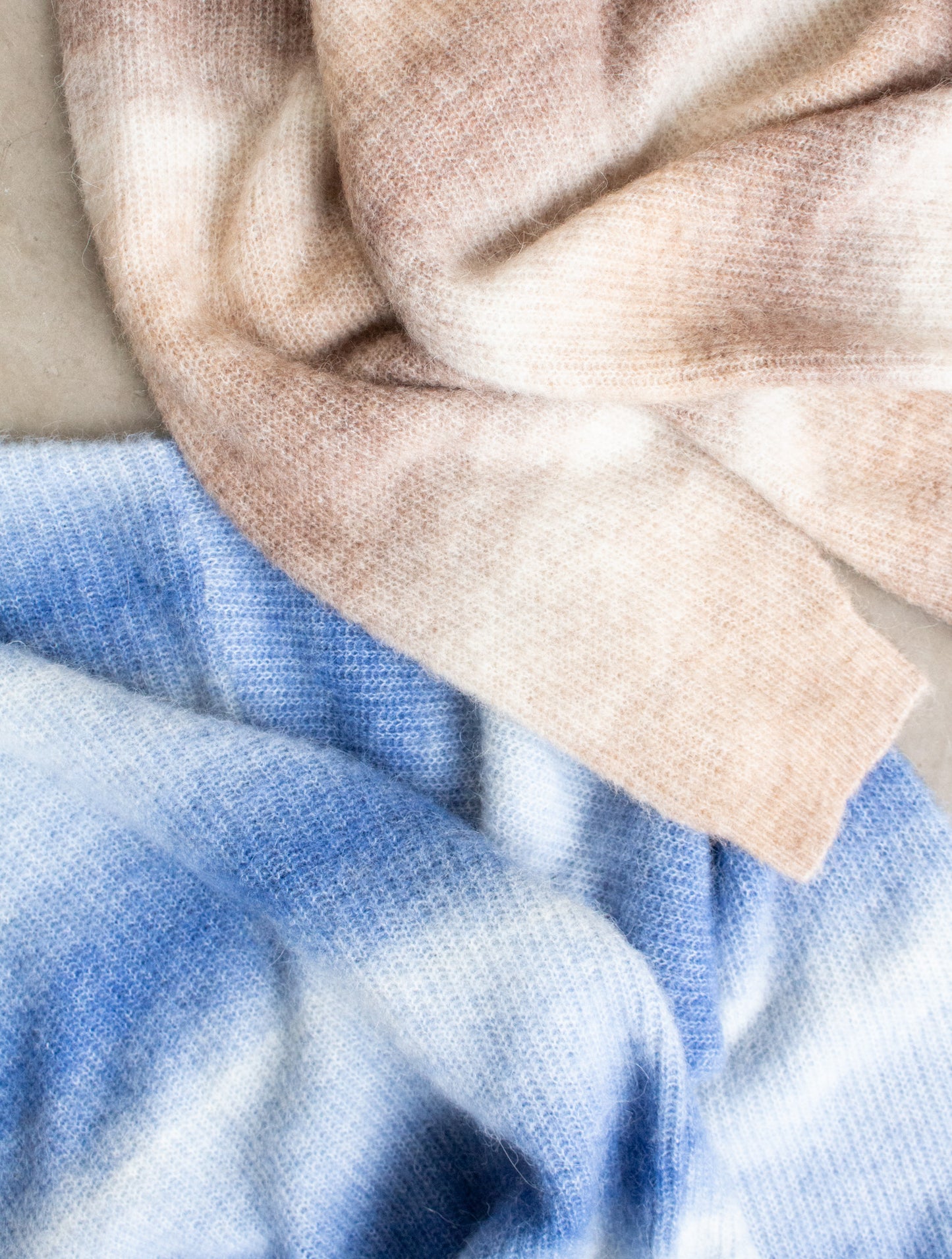 OCEAN GRADIENT ALPACA KNIT LONGSLEEVE POLO