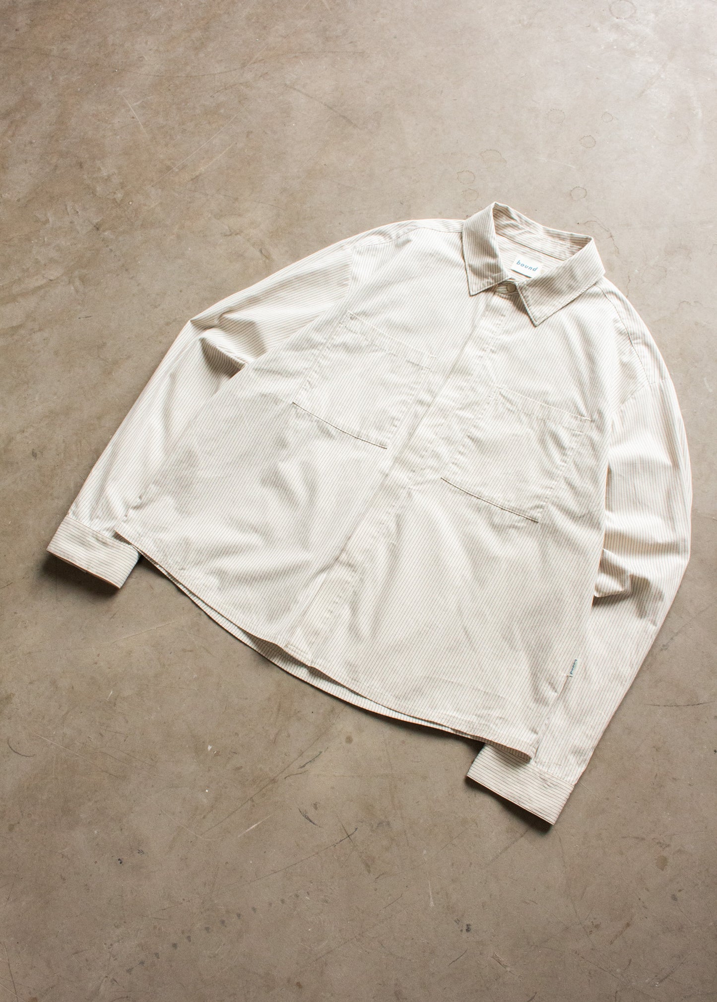 LORDELO STRIPE LONGSLEEVE SHIRT - ECRU
