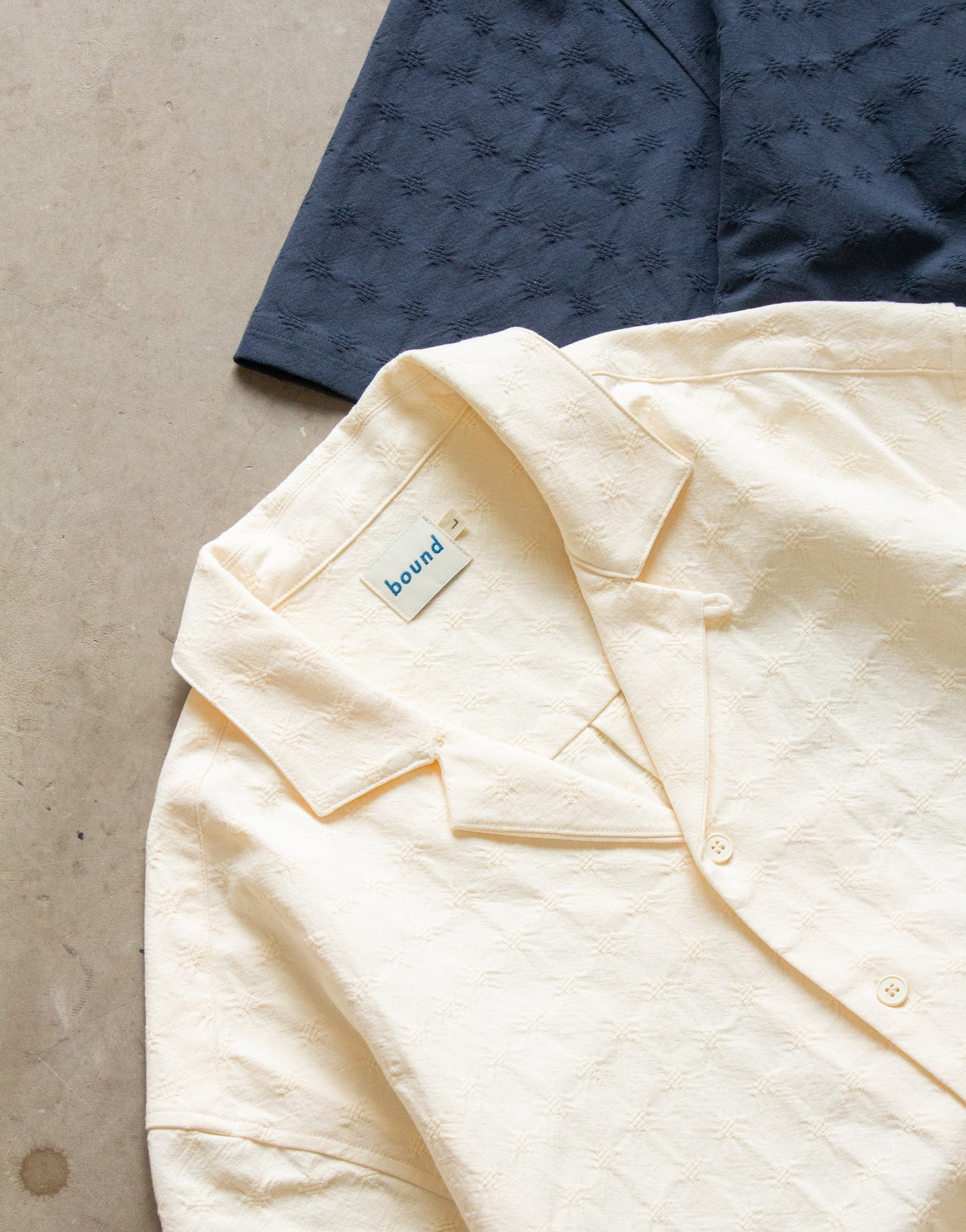 EMBROIDERED RIBIERA SHIRT - CREAM